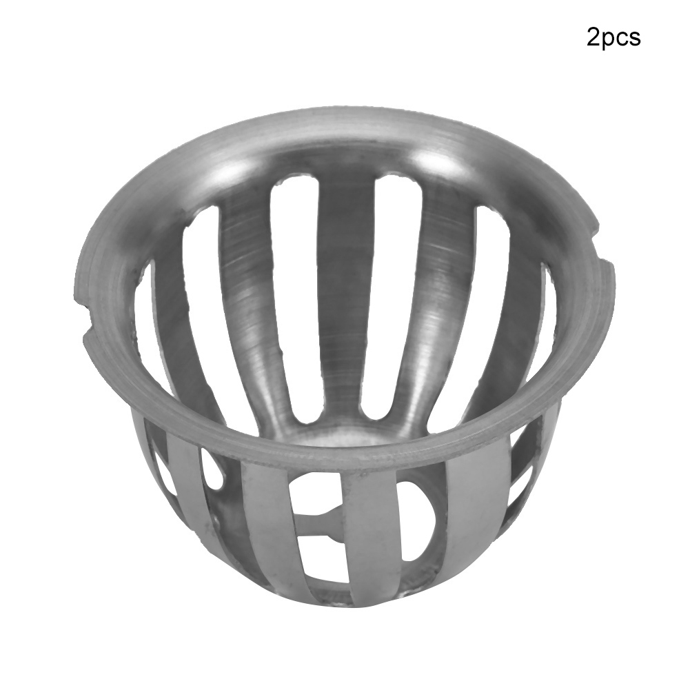 Set Aus 2 Runden, Verstopfungsfreien Edelstahl-dachablaufrinnen Für Garten Und Balkon (75 Mm)