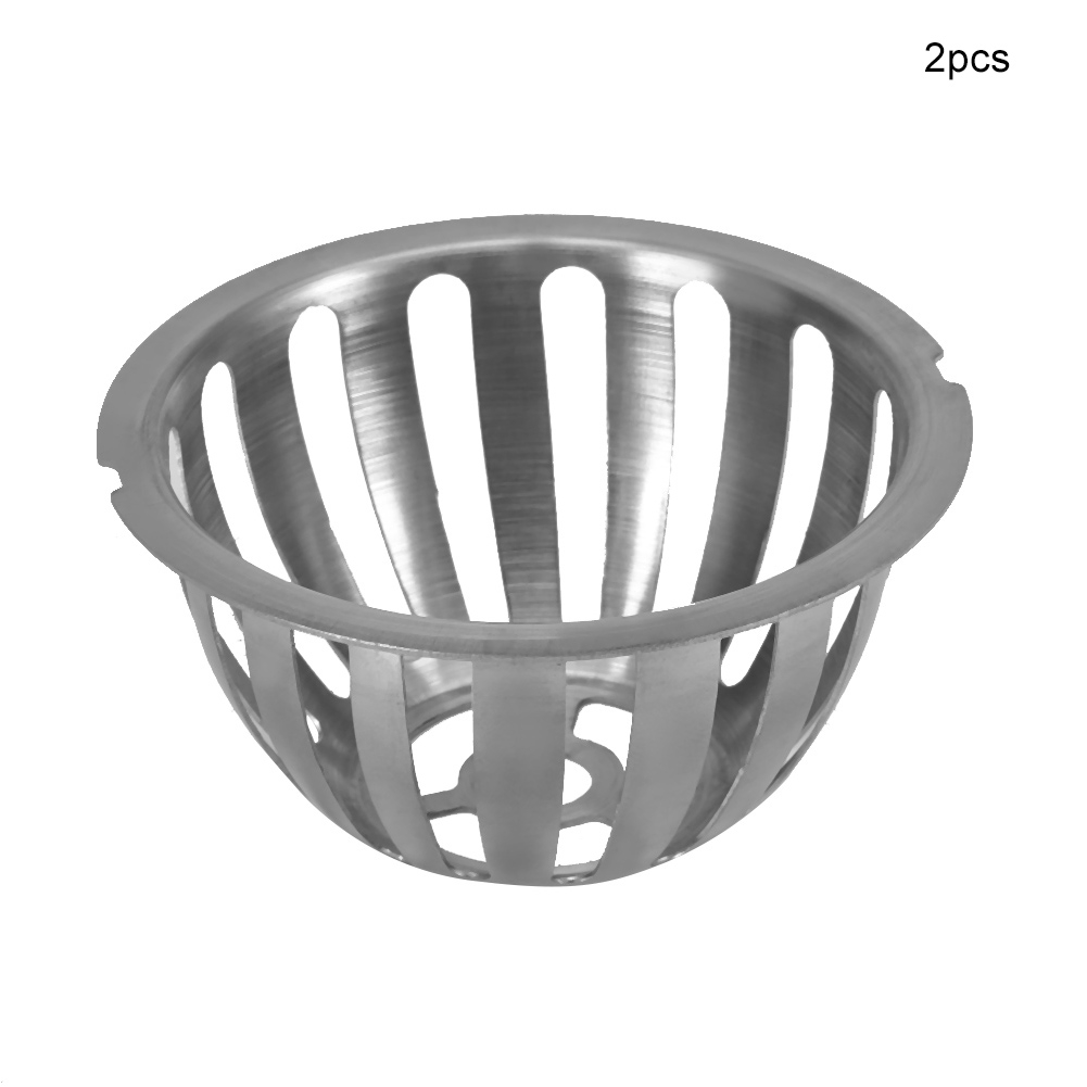 Set Aus 2 Runden, Verstopfungsfreien Edelstahl-dachablaufrinnen Für Garten Und Balkon (100 Mm)