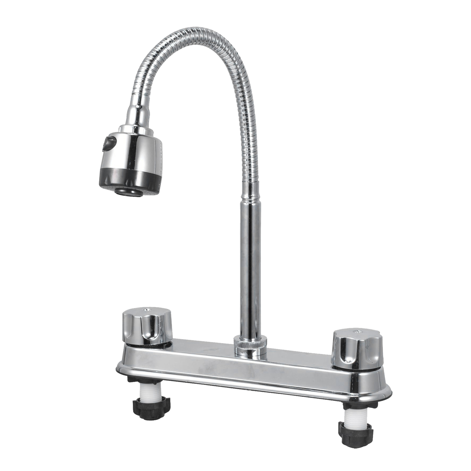 Professionelle Küchenarmatur, Modernes Und Elegantes Design, Mischbatterie Für Warm- Und Kaltwasser Für Küchen- Oder Badezimmerwaschbecken, Mit Sechseckigem Griff.