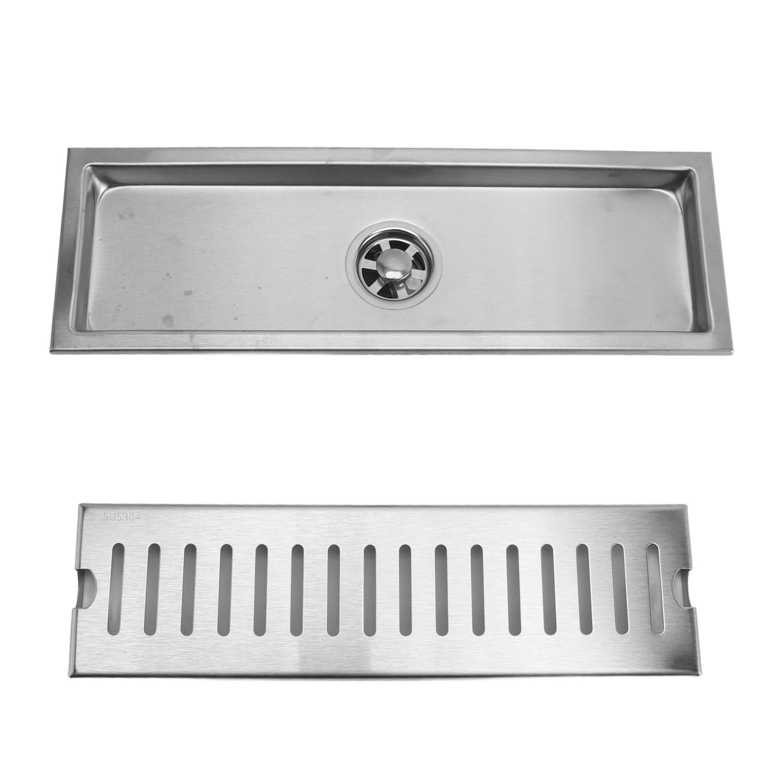 30 Cm (12 Zoll) Lange, Lineare, Rechteckige Duschrinne Aus Rostfreiem Und Geruchsneutralem Edelstahl 304 Für Badezimmer, Ideal Für Zuhause Und Hotel.