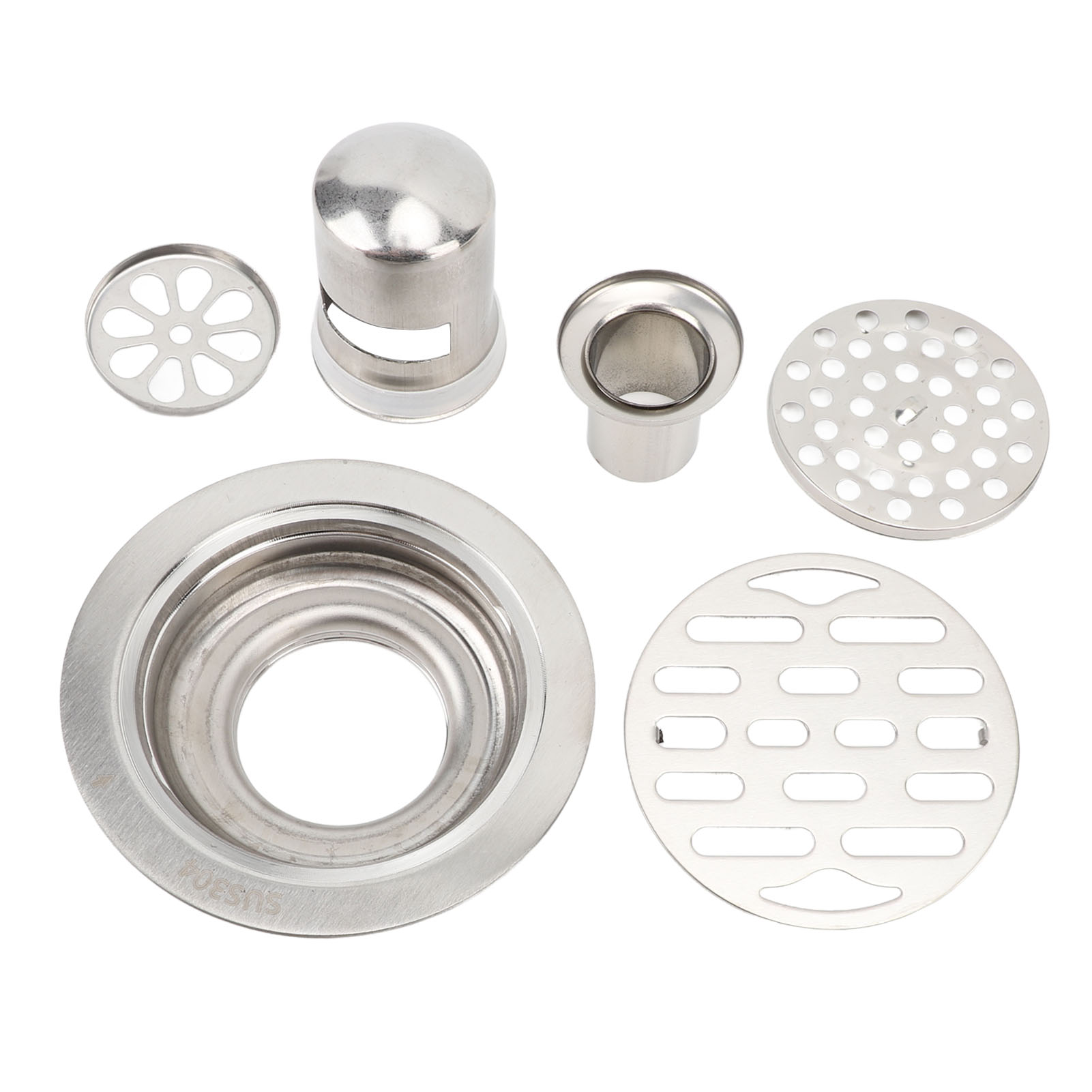 Runder Edelstahl-bodenablauf, 10 Cm (3,94 Zoll), Geruchsdicht Und Rutschfest, Für Dusche Und Badezimmer
