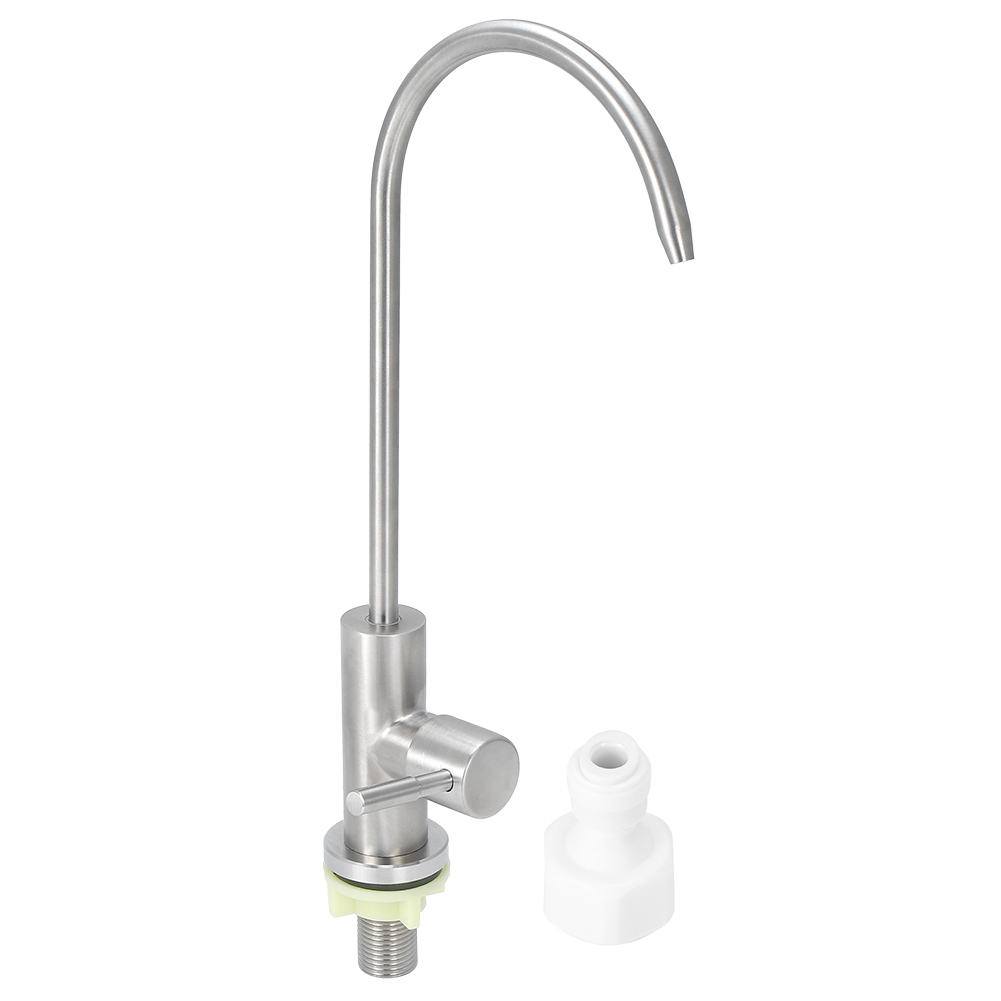 Küchenarmatur Mit G1/2"-gewinde Für Wasserfilter, Bleifreier Wasserhahn Für Umkehrosmose-filtersystem (schwanenhalsschlauch)