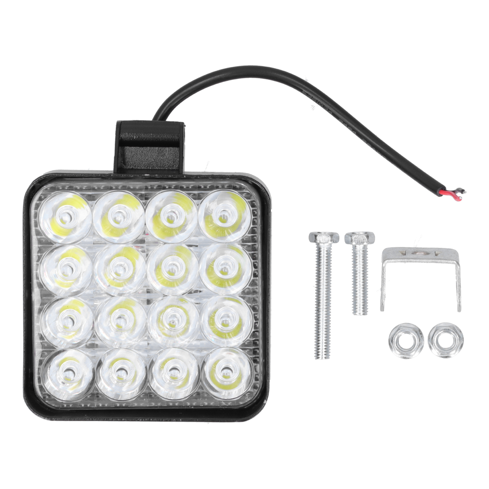 48-w-led-arbeitsleuchte, 2000 Lm, 6000 K, Quadratisch, Weißes Licht, Ip68 Wasserdicht, Universell