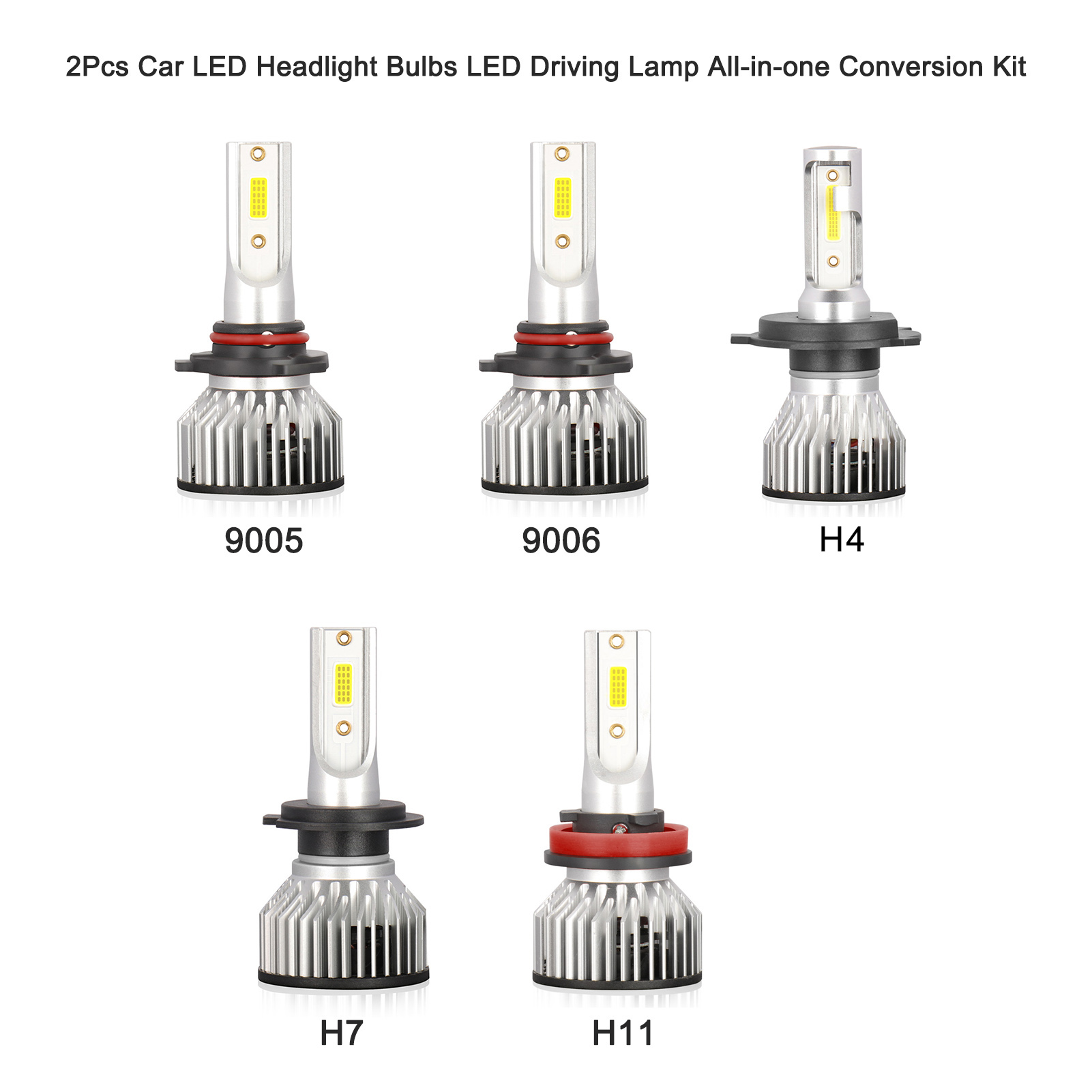 Wasserdichte Led-lampen (ip68) Für Autoscheinwerfer, Komplett-umrüstsatz H4/hb2/9003 40w