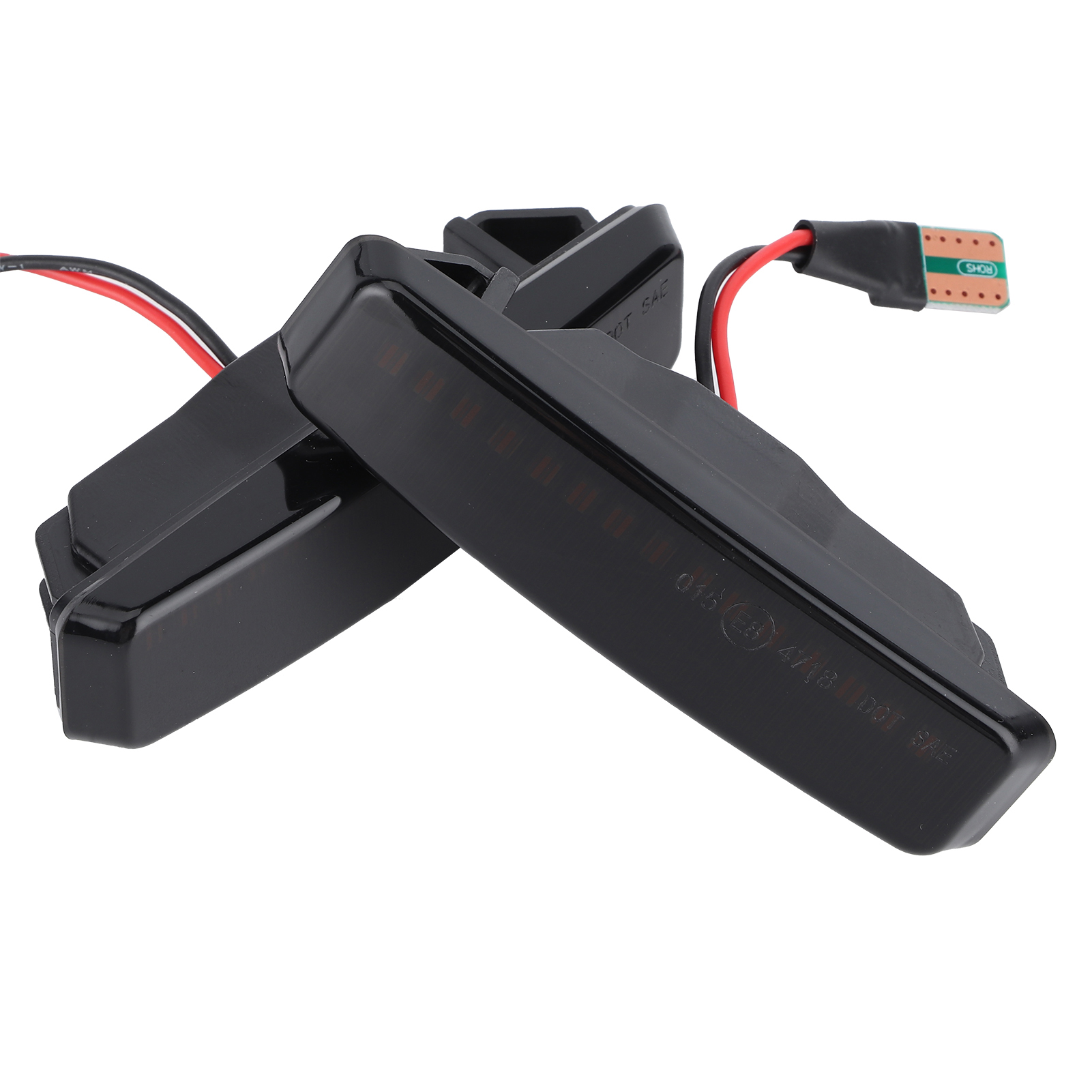 Satz Mit 2 Dynamischen Led-seitenmarkierungsleuchten Mit Blinkern, 3000k Getönte Linse, Kompatibel Mit Bmw 5er E39 (1995-2003)