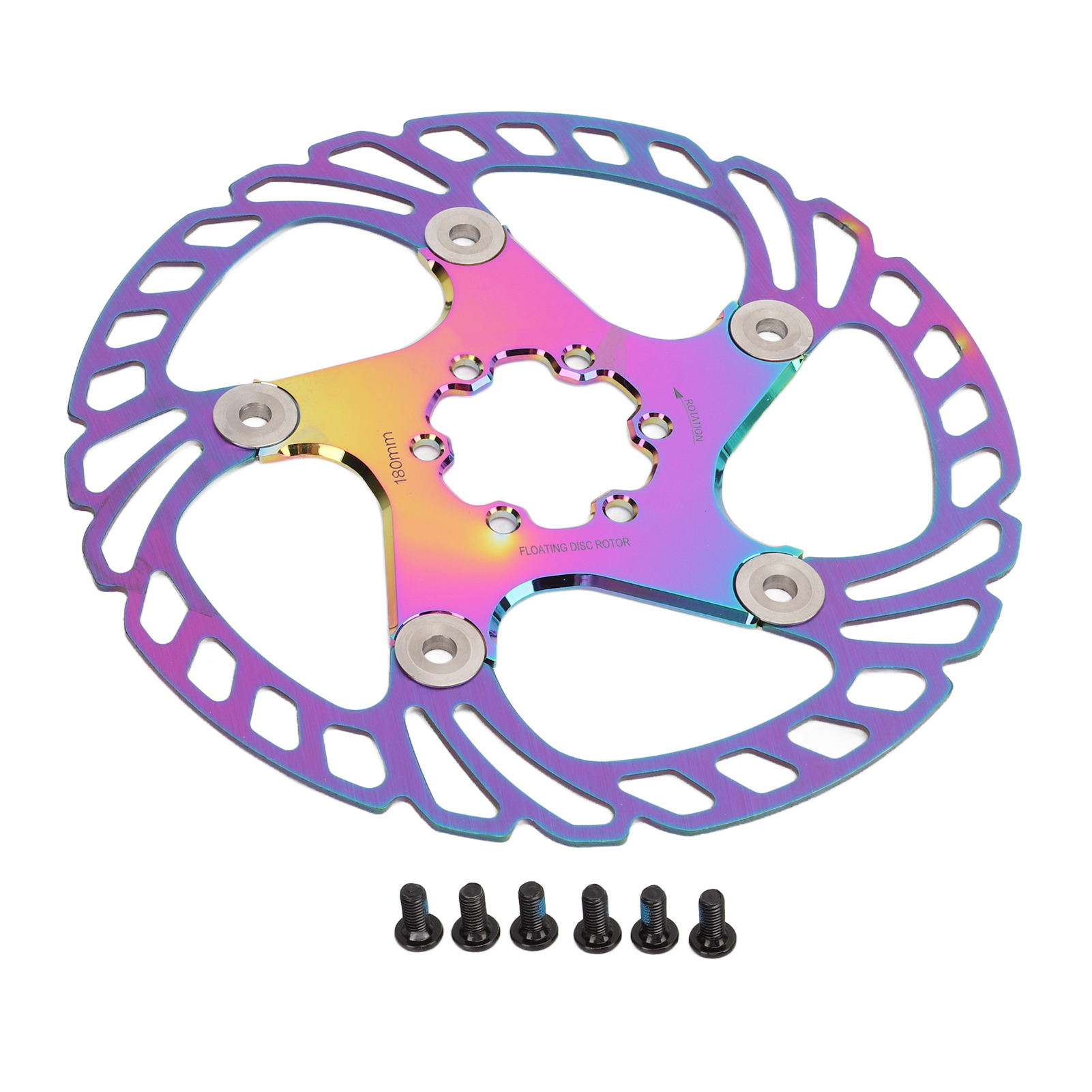 Schwimmende Bremsscheibe Für Rennrad/mountainbike, 180 Mm, Mit 6 Befestigungsschrauben, Für Rennrad- Und Mountainbike-zubehör.