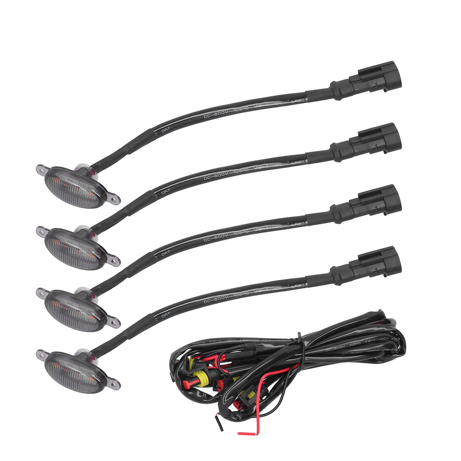 Led-frontgrillleuchten, Bernsteinfarbenes Licht, Raptor-stil, Universell Für Pkw, Pickups, Suvs Und Geländewagen.