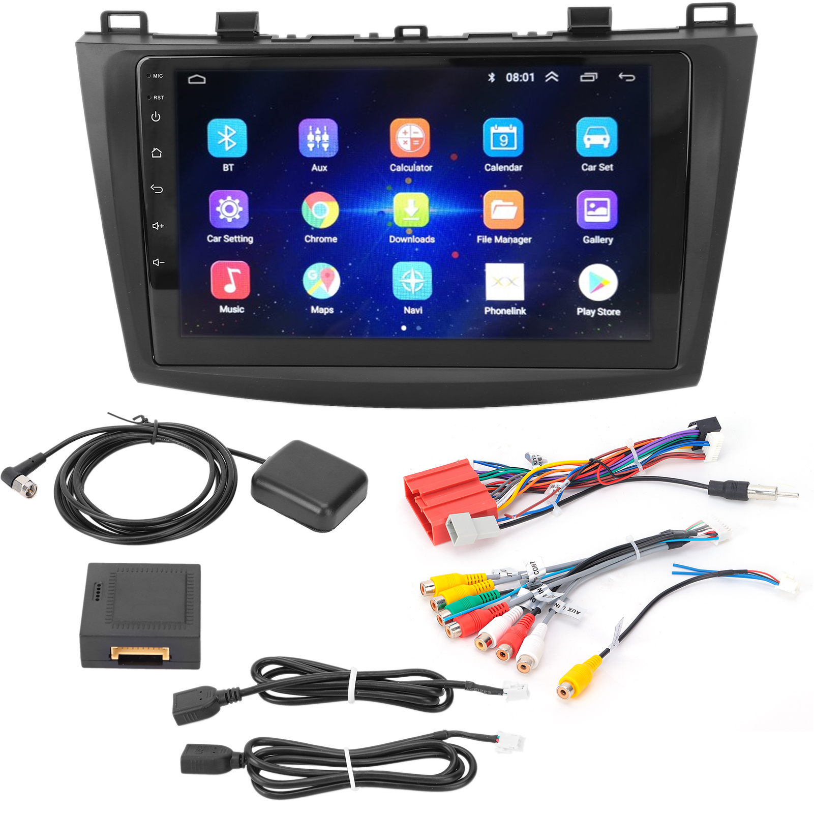 9-zoll-gps Mit Bluetooth, 1024x600 Auflösung, Android-kompatibel, Ersatz Für Mazda 3 Axela 2010-2013 (1+16g)