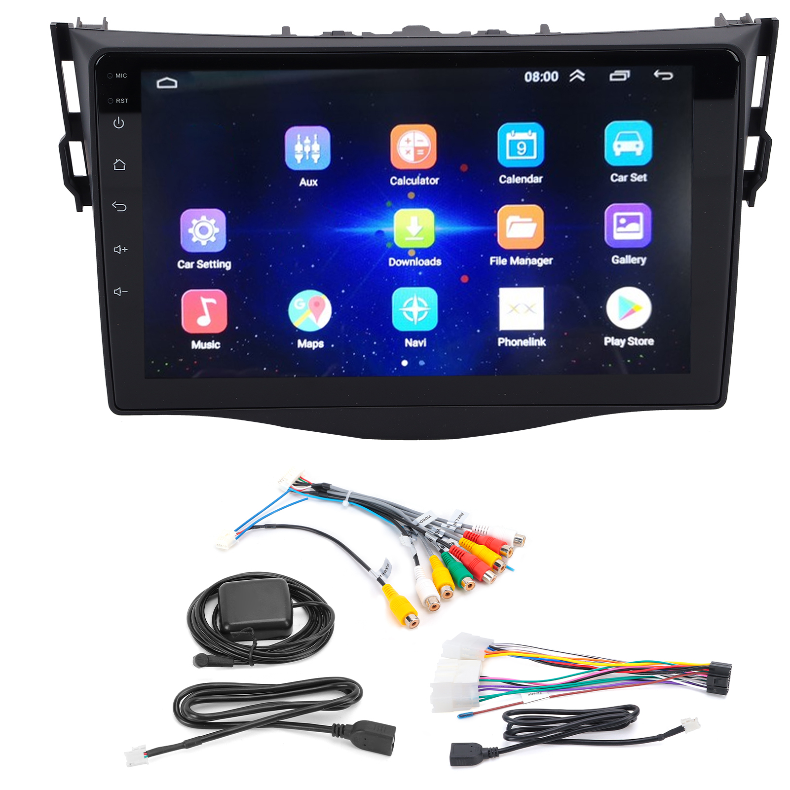 9-zoll-hd-gps-multimedia-player-navigator Für Android 10, Ersatz Für Rav4 2007-2011 (2+32g)