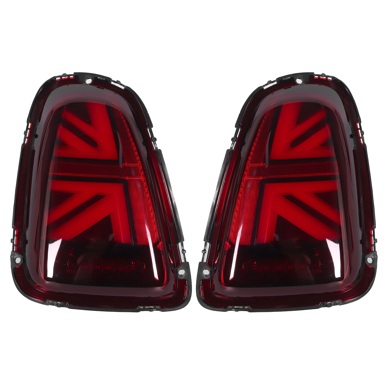 Vland Led-rückleuchten Für Jcw Union Jack, Rote Linse, Kompatibel Mit R56 R57 Vor Facelift 2007-2013
