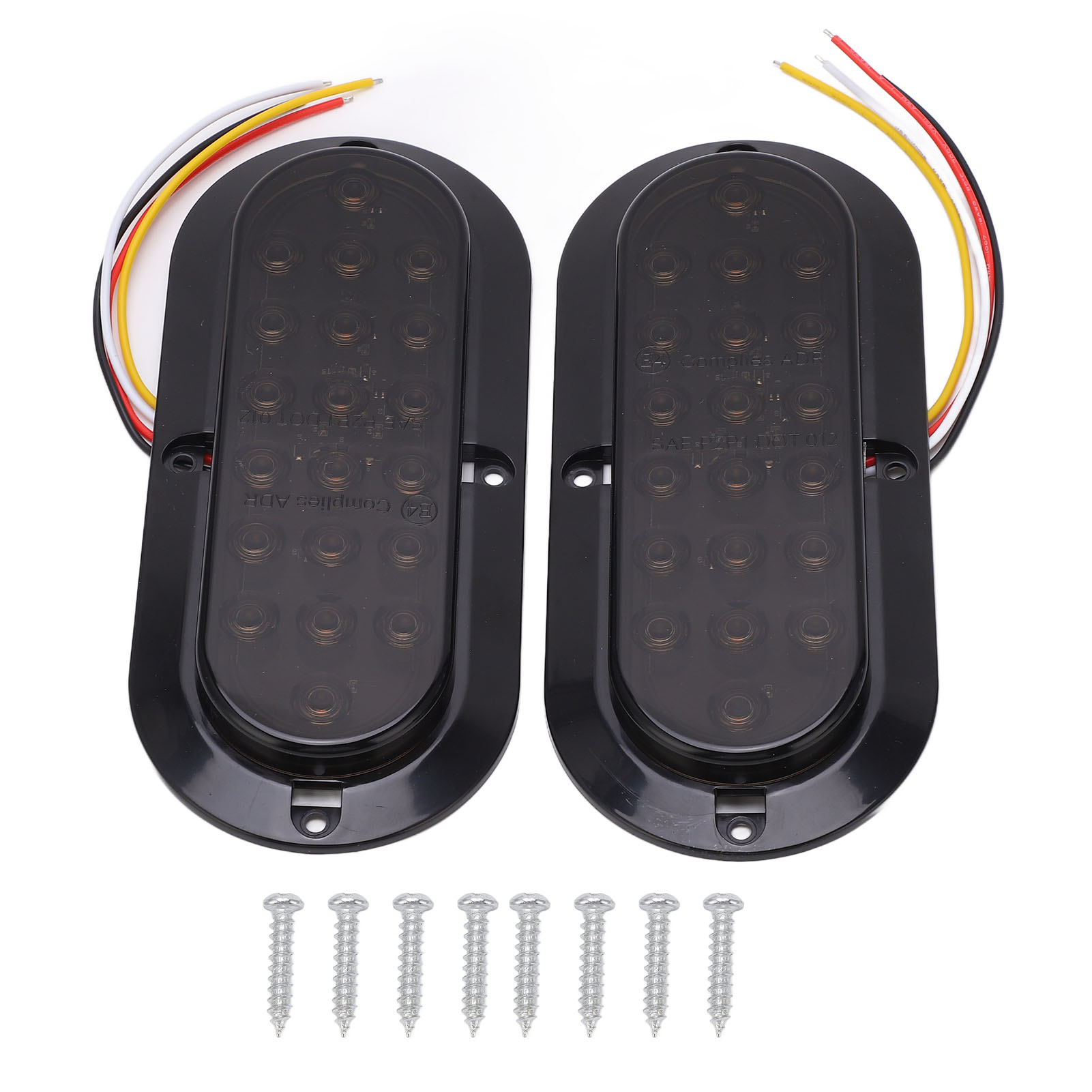 Set Mit 2 Led-rückleuchten Und Set Mit 20 Led-positionsleuchten 3500k Für Anhänger, Pkw, Transporter Und Lkw