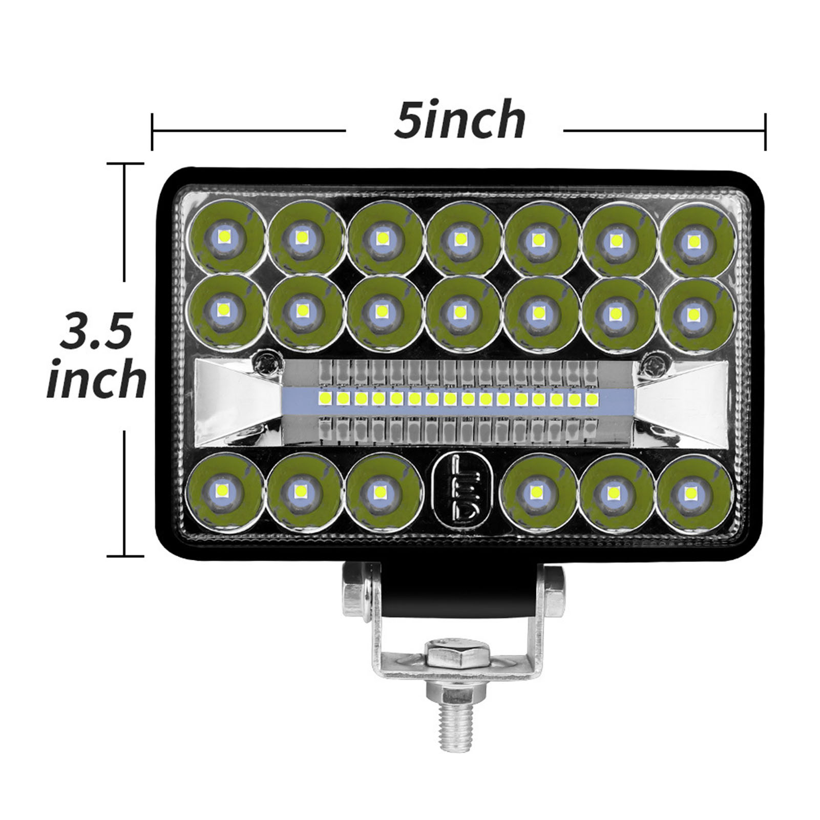 Led-arbeitsleuchte 108w 5 Zoll 6500k, Wasserdicht, Mit Breitem Und Fokussiertem Lichtstrahl, Für Autos, Lkws, Quads, Suvs, Anhänger Und Yachten (9-30v).