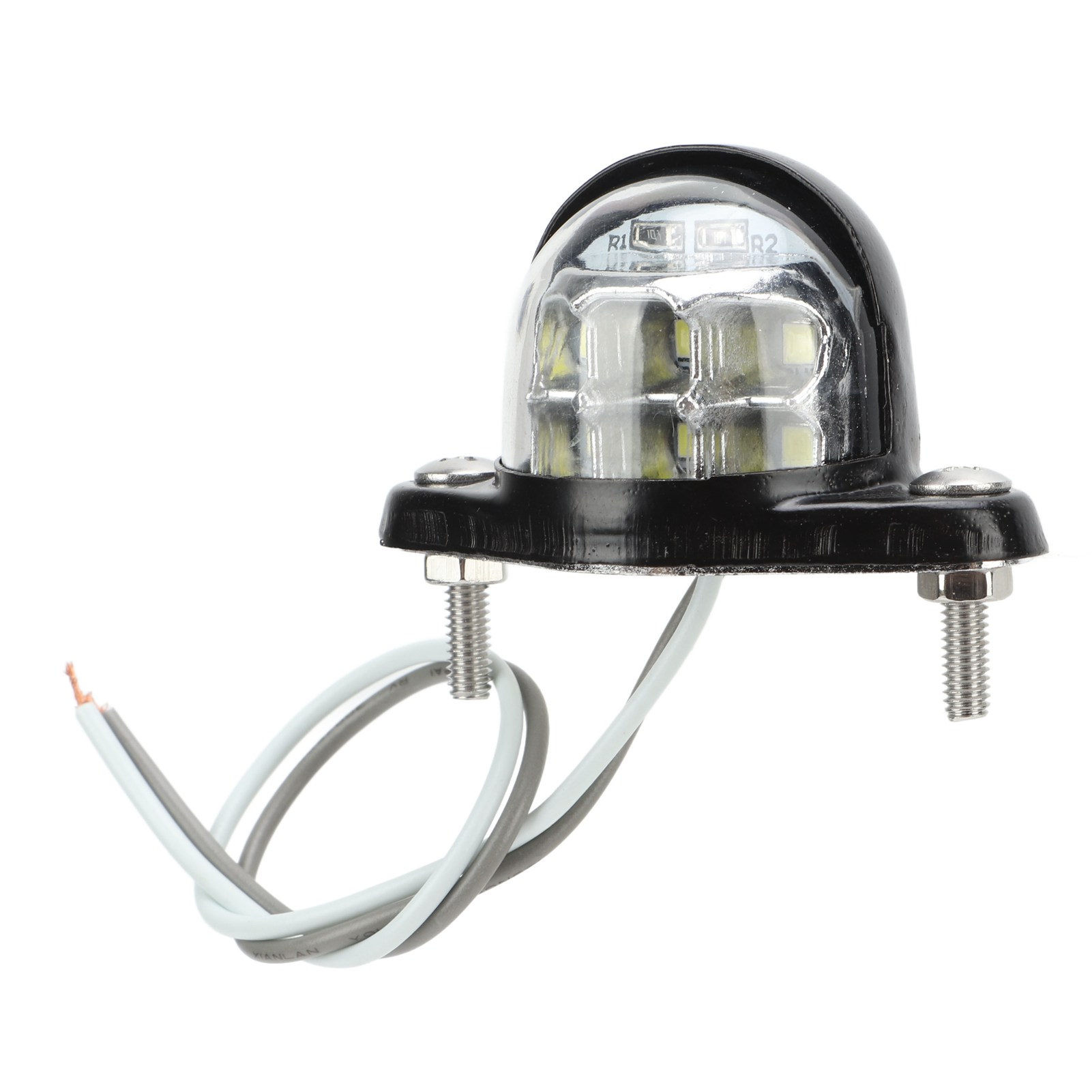 Universelle Led-kennzeichenbeleuchtung, Hohe Helligkeit, 6 Smd, Weißes Licht, Für Lieferwagen Und Anhänger.