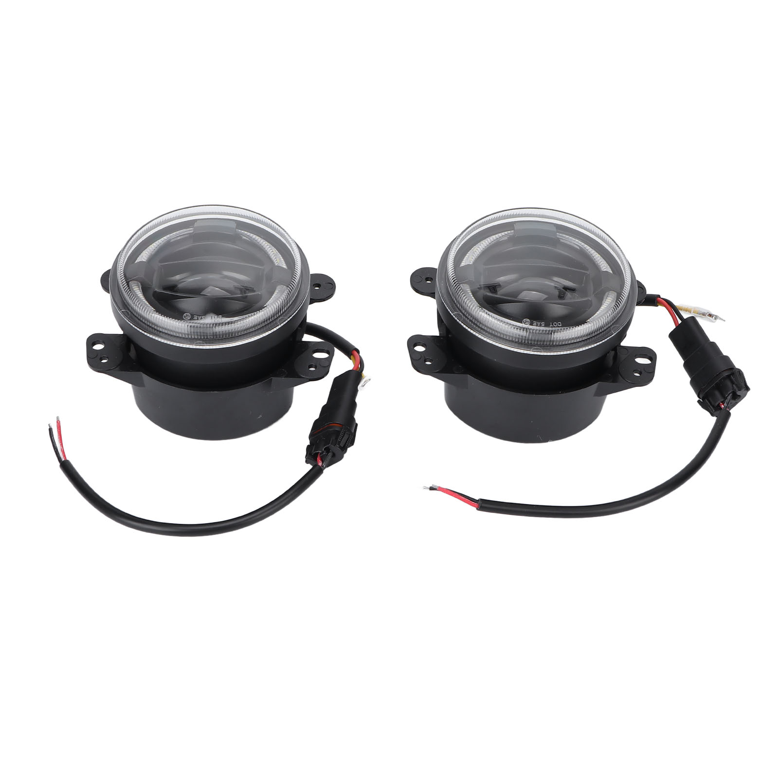 Set Mit 2 Runden 4-zoll-led-nebelscheinwerfern Für Die Vordere Stoßstange, Kompatibel Mit Jeep Wrangler 2007-2018
