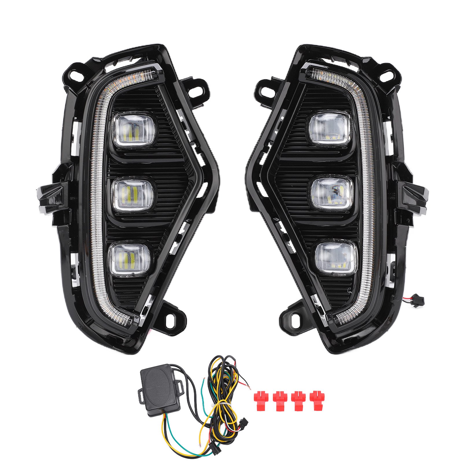 Set Mit 2 Led-nebelscheinwerfern Mit Wasserdichtem Tagfahrlicht Für Rav4 2019-2021 (12v Dc).
