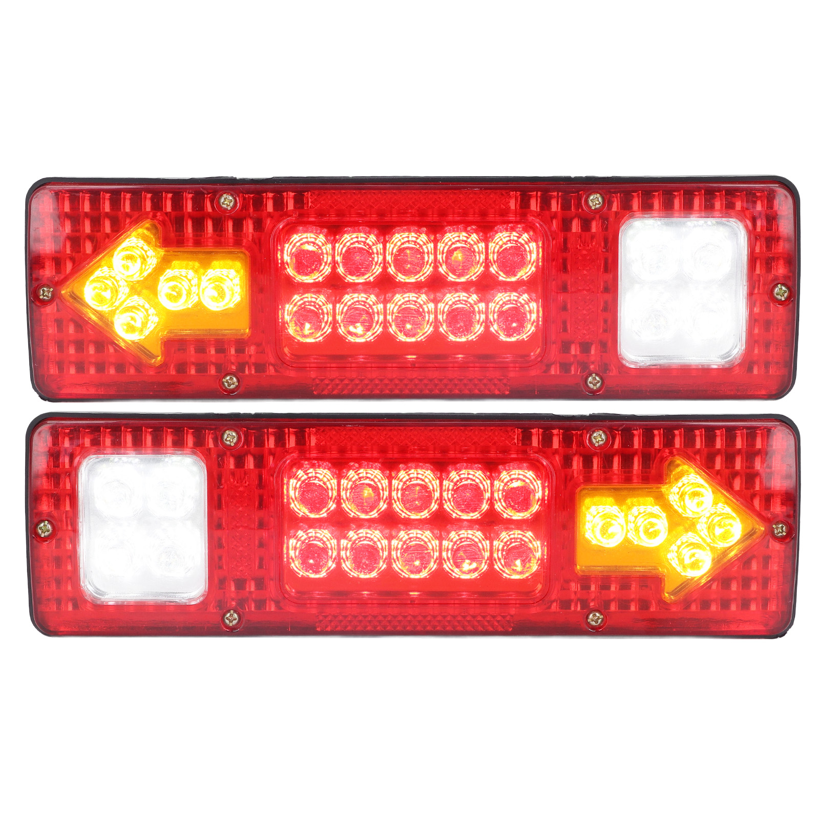 Set Mit 2 Hochleistungsfähigen 12v-led-rückleuchten, Universelle Blinker Für Anhänger, Lkws, Wohnwagen, Boote Und Wohnmobile