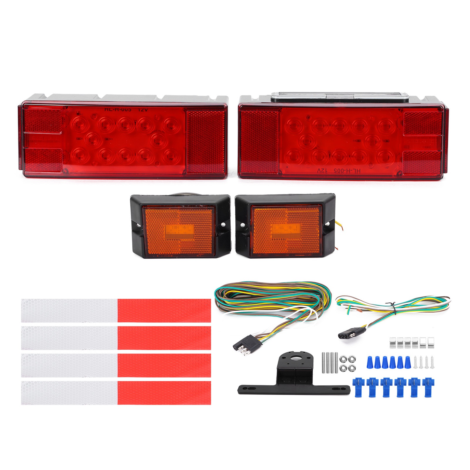 12v Dc Led-rück-, Seiten- Und Kennzeichenbeleuchtungsset, Ip68 Wasserdicht, Für Lieferwagen, Lkw, Wohnwagen