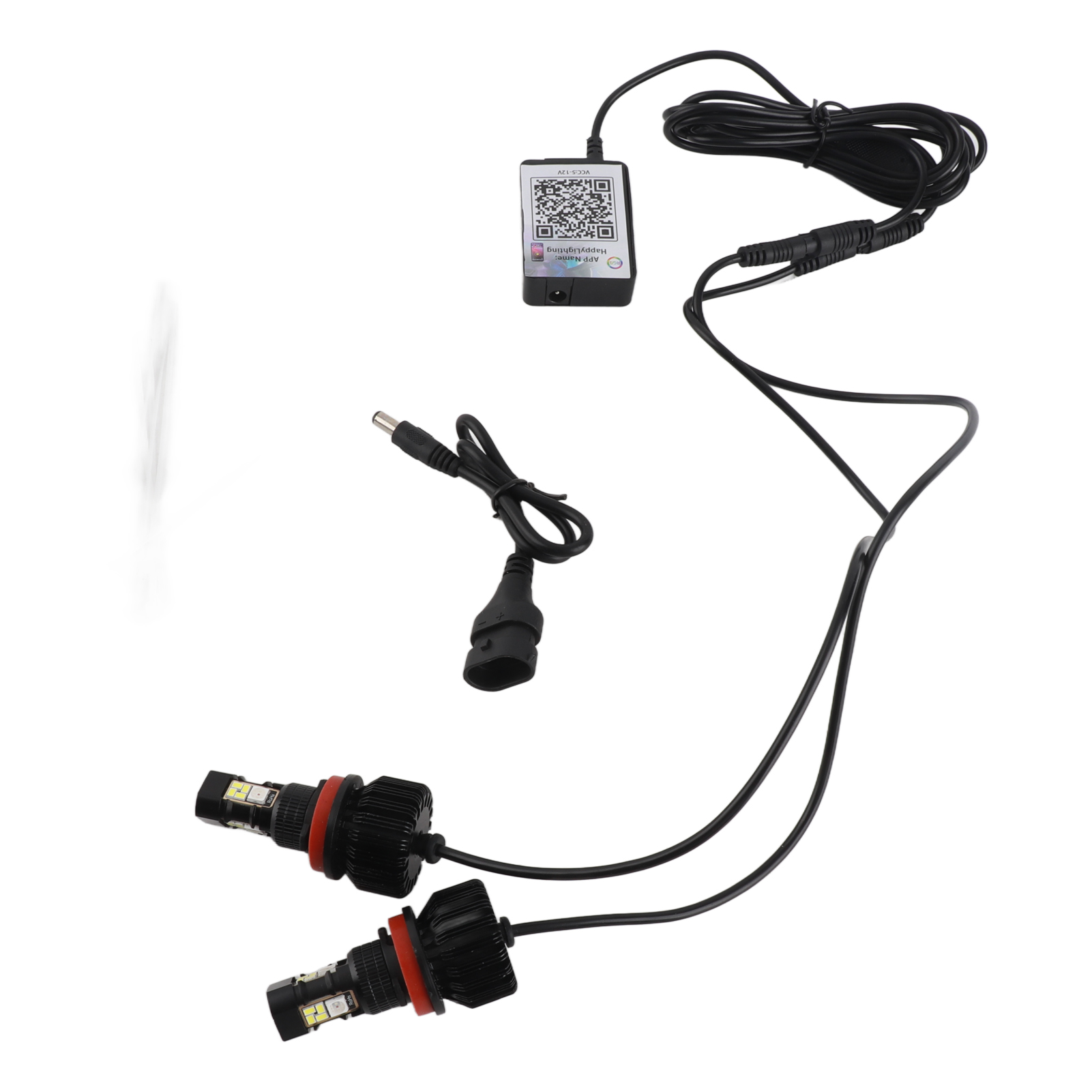 Mehrfarbige Led-lampen Für Nebelscheinwerfer, Farbwechsel, Drahtlose Steuerung Per Bluetooth-app, Tagfahrlicht (drl), 2er-pack