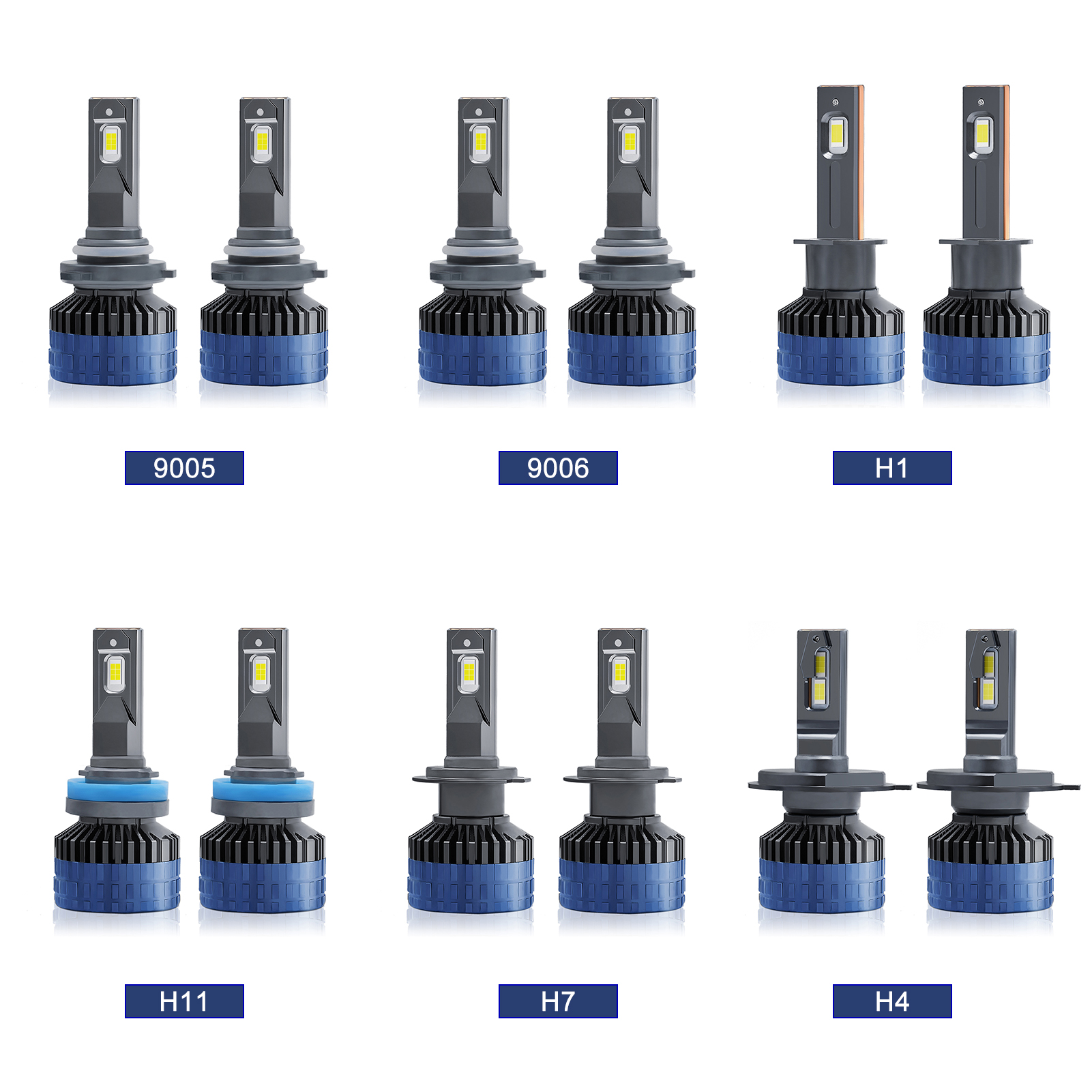 P10 9005/hb3 Ip68 Wasserdichte Led-scheinwerferlampen Für Autos, 6000k, 300w, 36000lm, 2er-pack