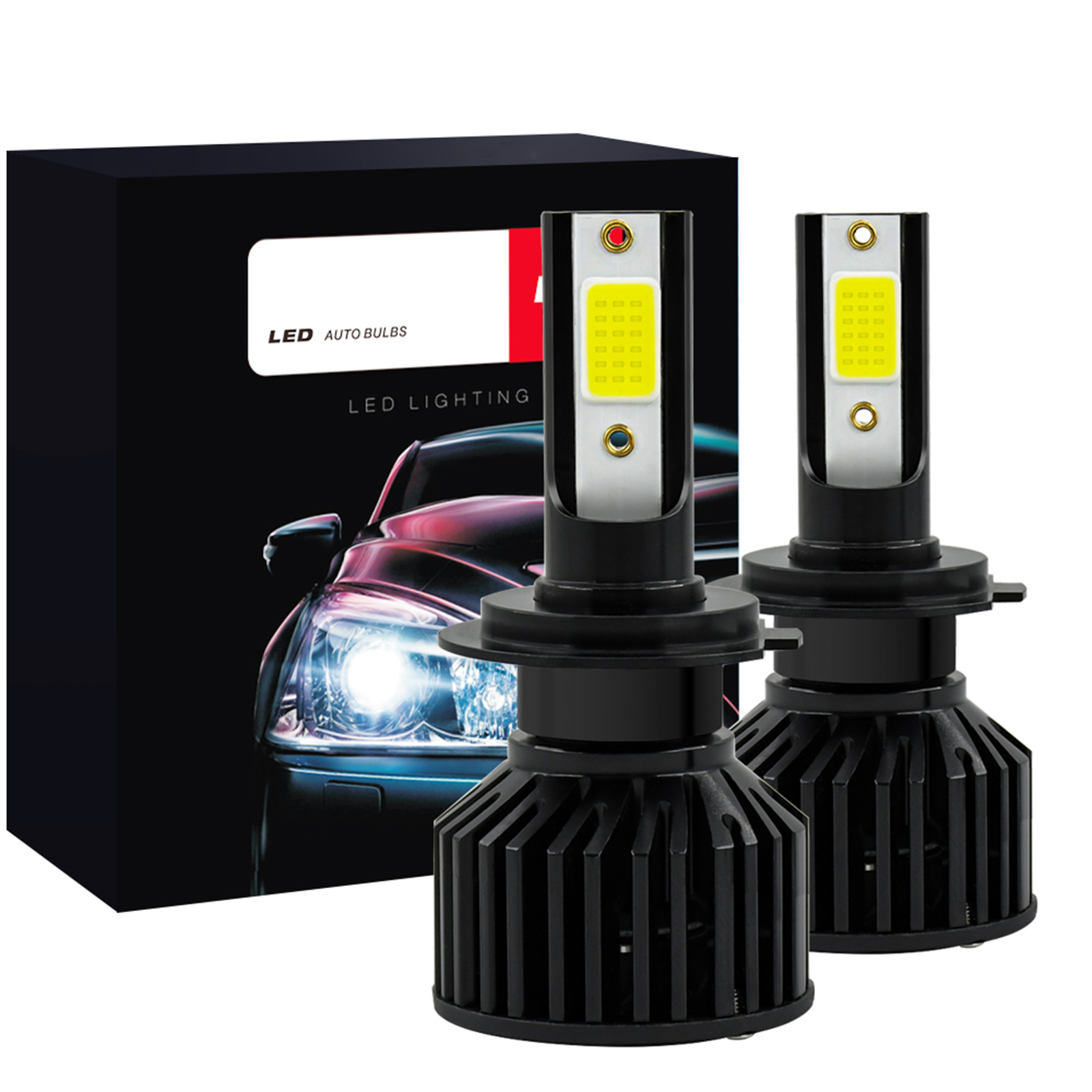 (2er-pack) H7 V10 Led-scheinwerferlampen Für Autos – Hochleistungs-led-lampen Mit Fokussiertem Lichtstrahl Für Die Scheinwerfer-aufrüstung