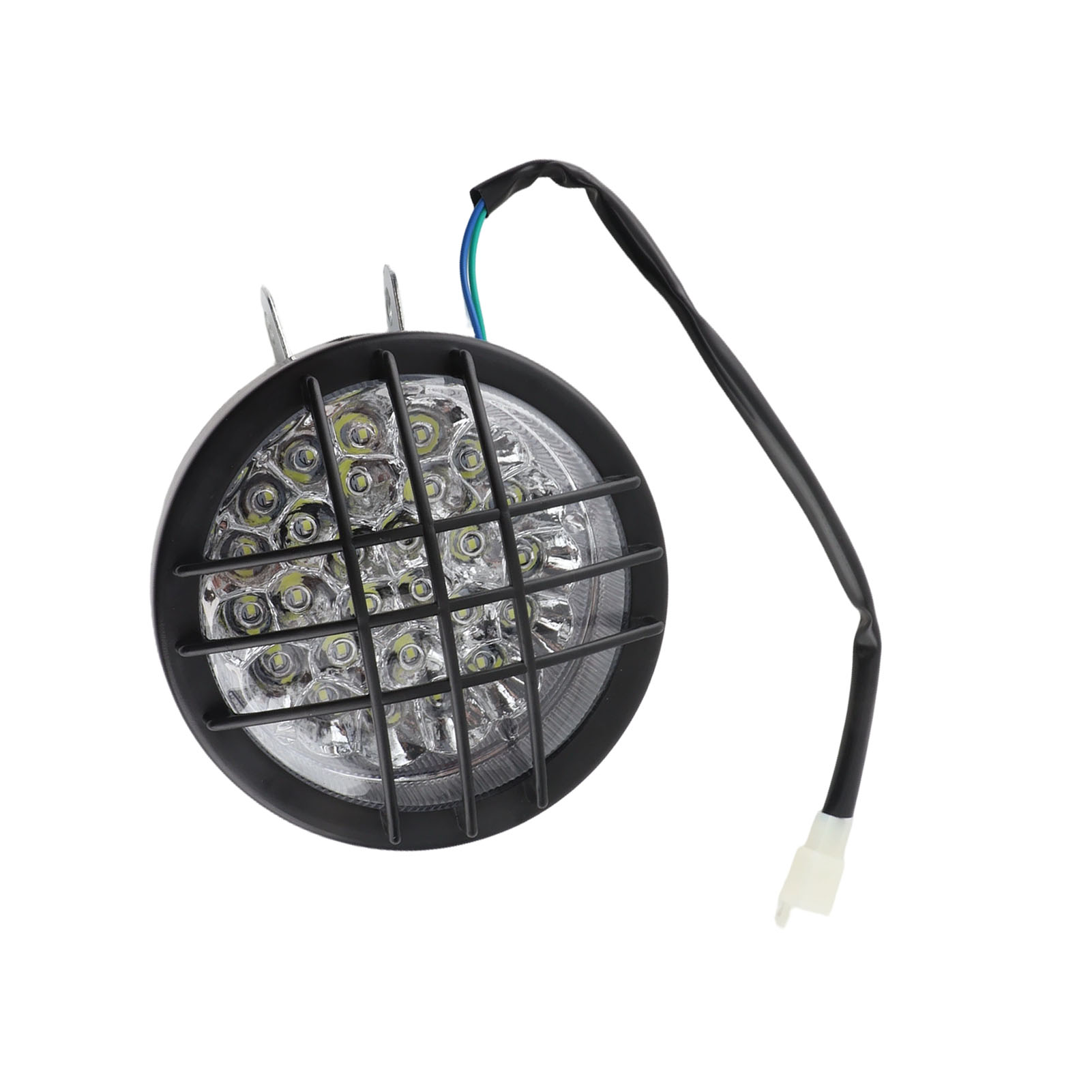 12v Motorradscheinwerfer Mit Gitter, Fern-/abblendlicht, Ultrahell, Universell Für Roller Und Motorräder