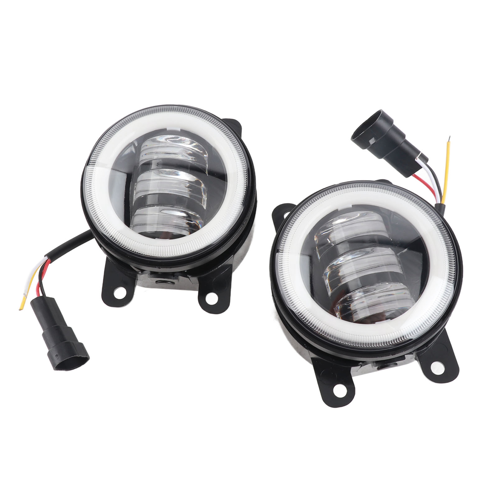30w 3000lm 10-30v Led-nebelscheinwerfer Mit Angel Eyes, Universell Für Pkw, Lkw, Transporter Und Anhänger
