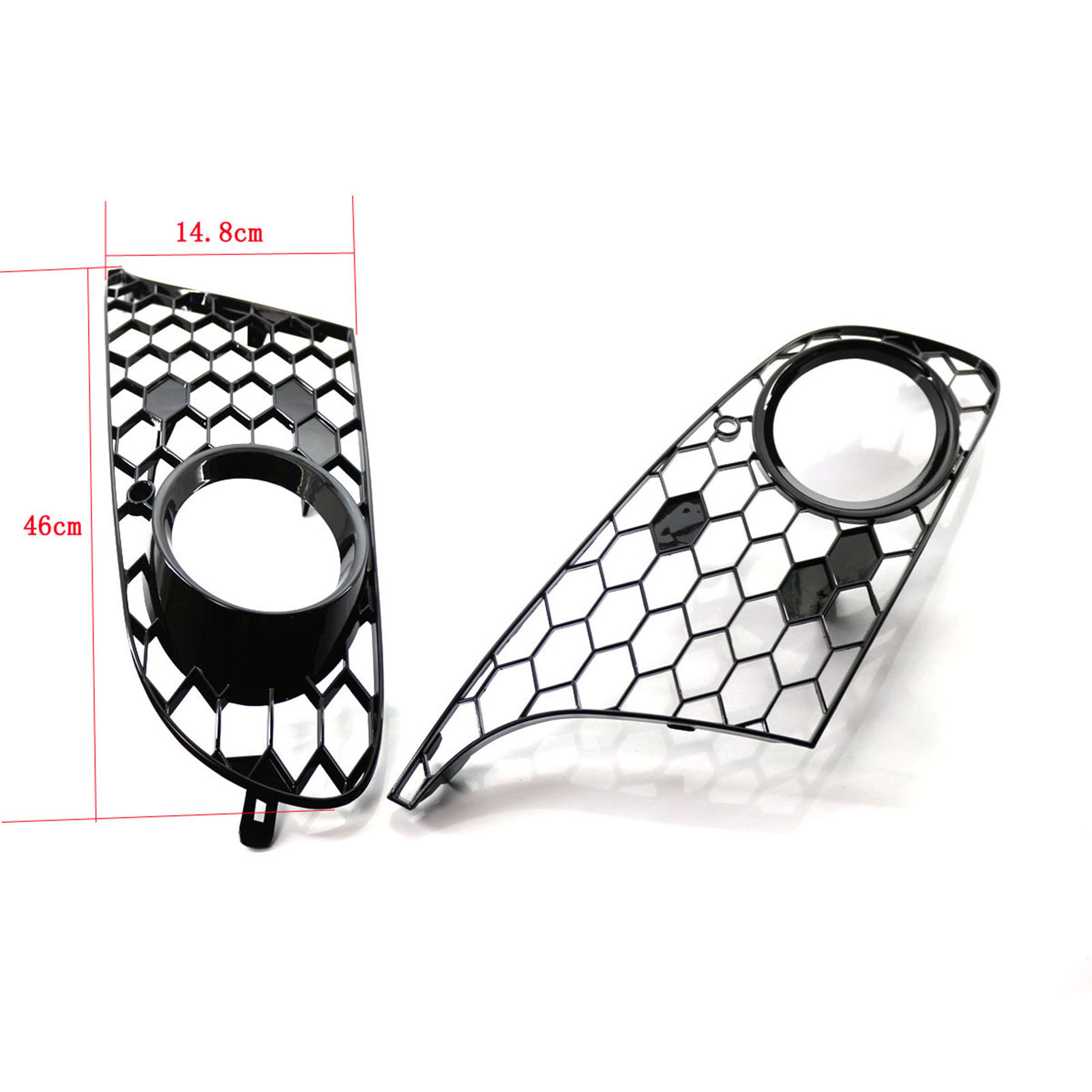 Wabengrill Für Die Frontstoßstange, Ersatz-nebelscheinwerferabdeckung Für Vw Golf 6 Mk6 (nicht Gti) 2009–2013, Oem 5k0853665 5k0853666
