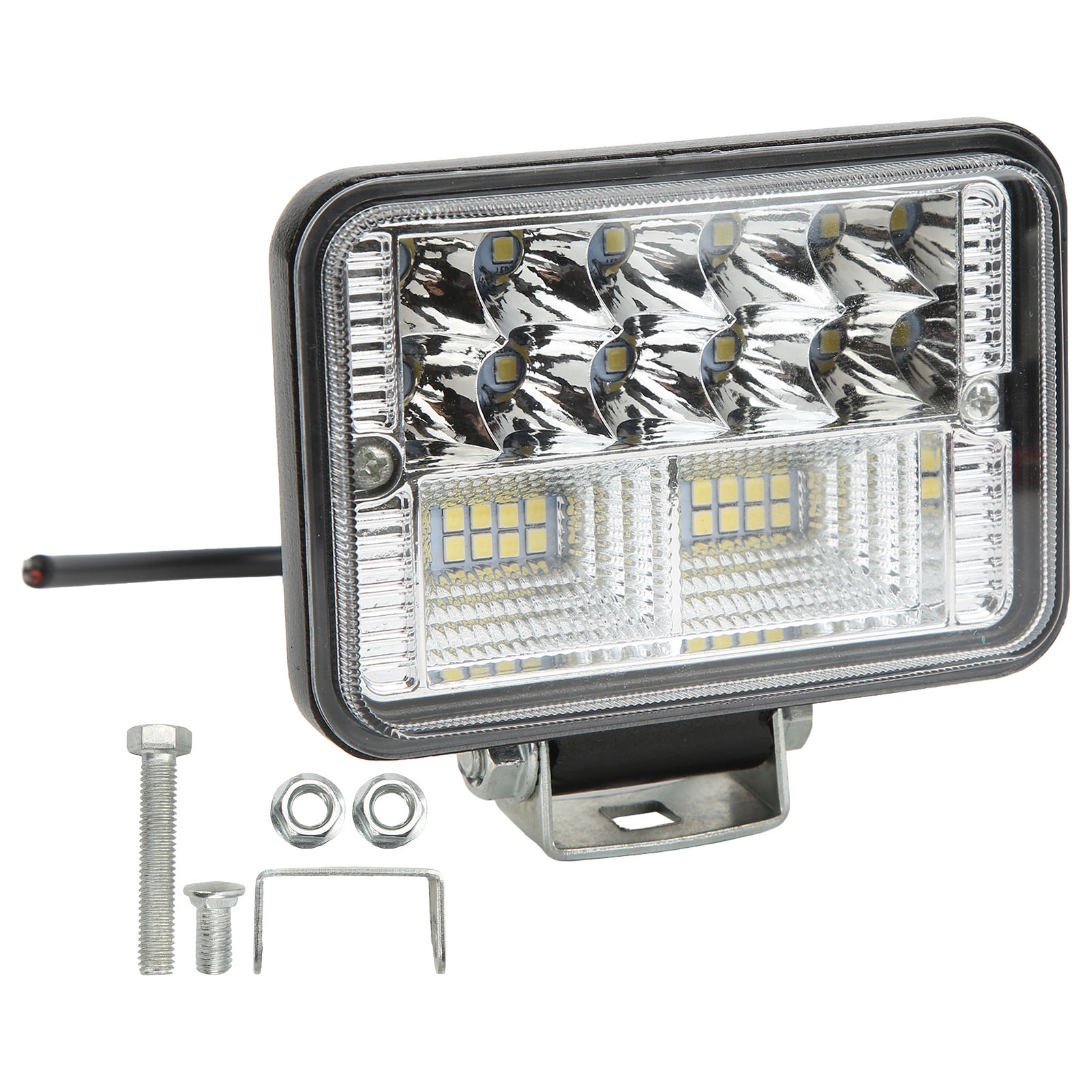 Quadratischer Led-scheinwerfer Mit 4,3 Zoll Durchmesser, Wasserdicht Nach Ip67, Stoßfest Und Mit Kühlkörper, Für Lkws, Suvs Und Geländewagen.