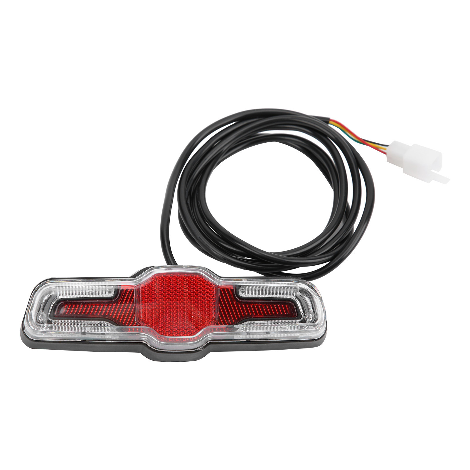 Rücklicht Für E-bikes, 5 Leds, Abs, 36v/48v/60v Für Nabenmotoren, Sicherheitszubehör Für Nachtfahrten