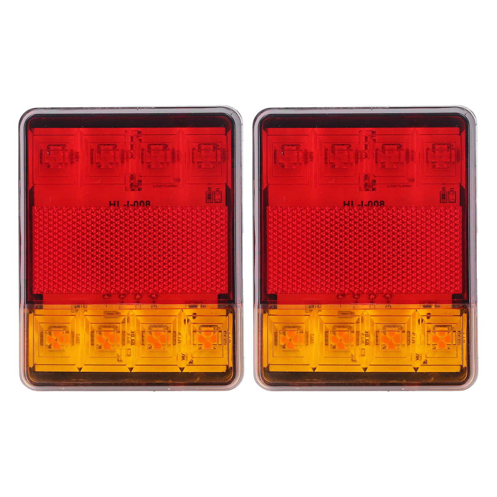 Set Aus 2 12v 8 Led Rückleuchten Mit Blinkern Und Bremslicht Für Anhänger, Wohnwagen, Pickup, Wohnmobil Und Quad.
