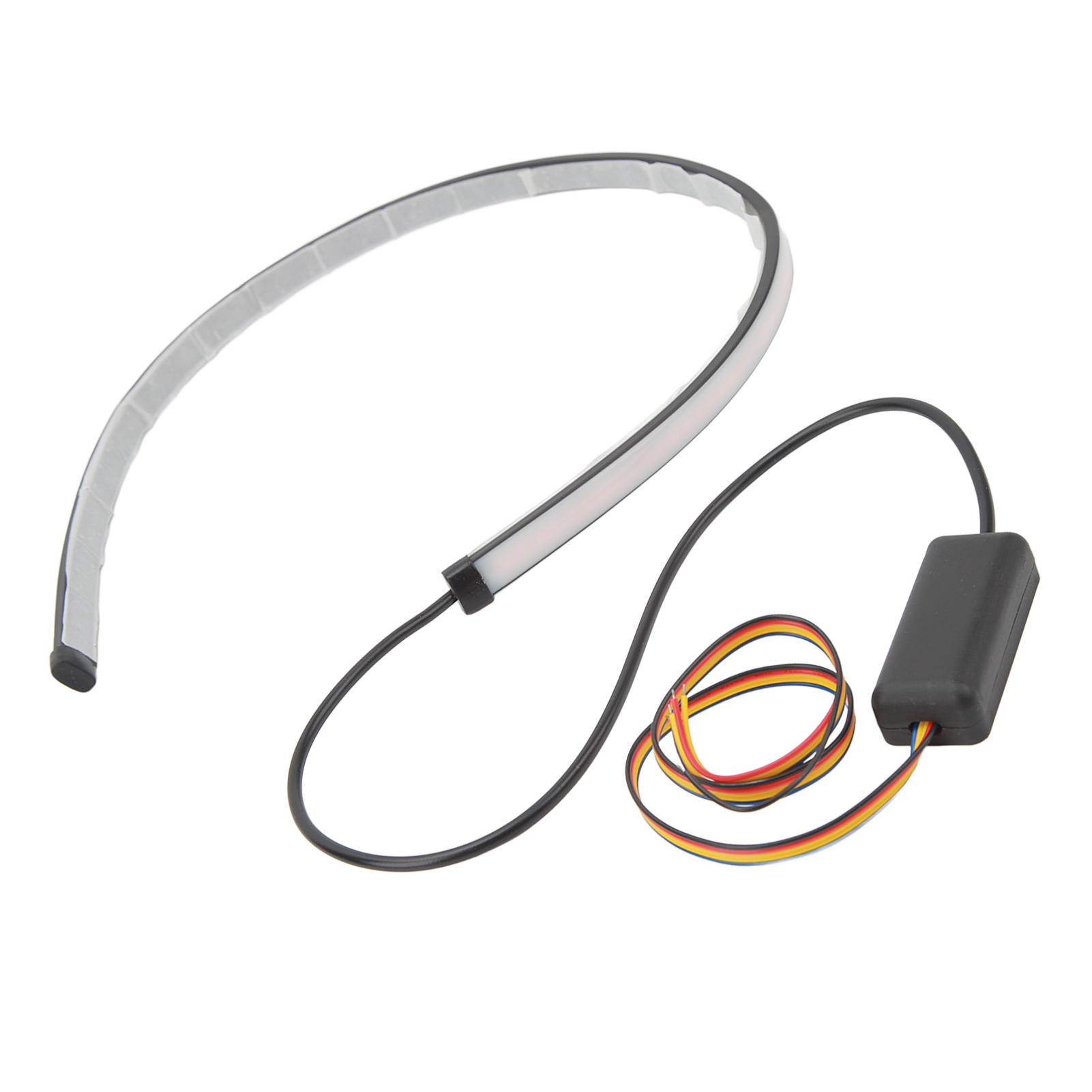 12-v-rücklichtleiste Mit Orangefarbenen Und Roten Blinklichtern Für Auto, Motorrad Und Elektrofahrzeug, 60 Cm / 23,6 Zoll