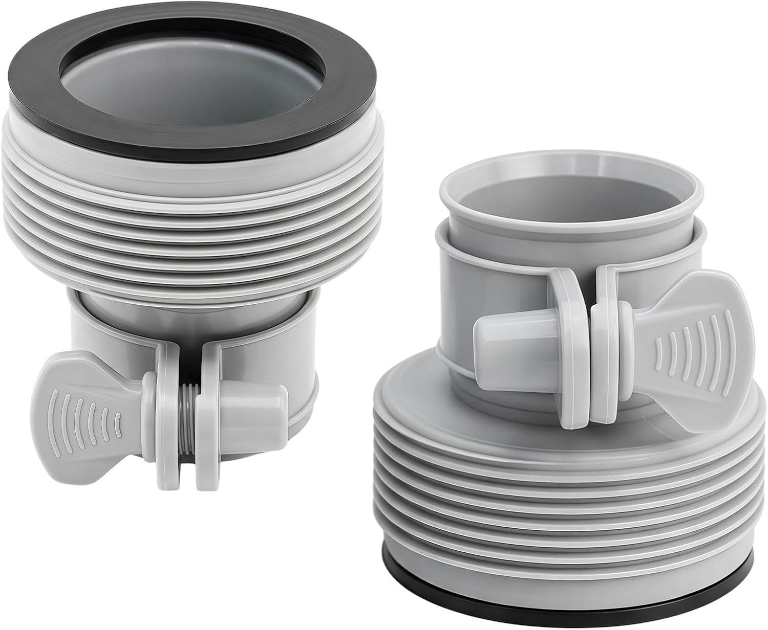 2-teiliger Poolschlauchadapter B Für Intex- Und Bestway-poolpumpenanschlüsse (32 Bis 38 Mm, 1,5 Zoll) Mit Dichtung Für Salzwasserfilterpumpen Und Aufstellpools