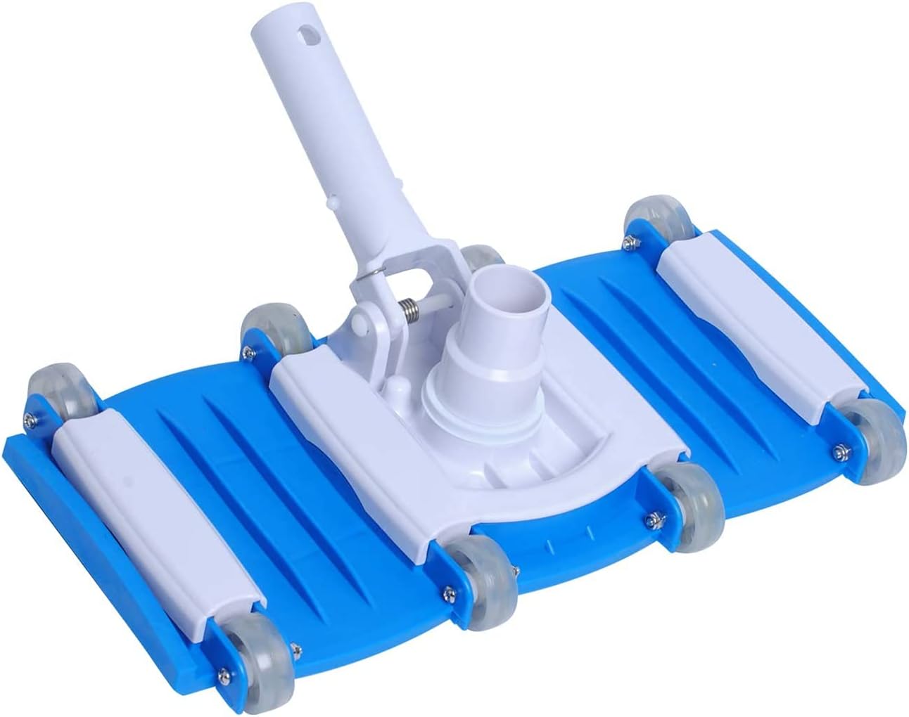 Poolreiniger, 14"-staubsaugerbürstenkopf Mit Rädern, Beschwerter, Flexibler Saugkopf Mit Stangengriff Poweka