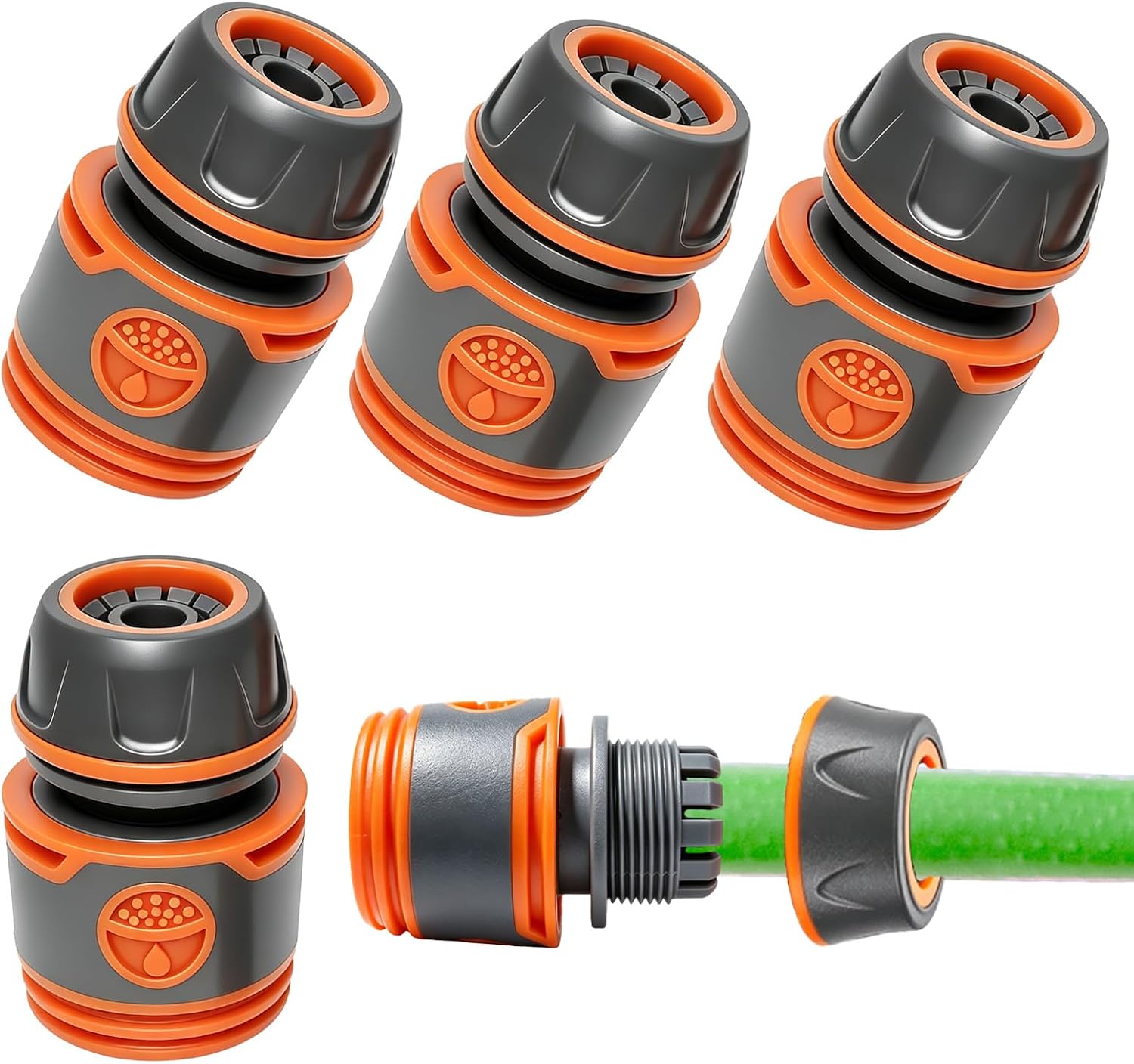 4-teiliges 1/2-zoll-gartenschlauchverbinder-set, Universelle Schnellkupplung Für Gartenschläuche, Gartenschlauchdüse, Gartenschlauch-wasserhahnadapter, Gartenschlauchverbinder (zubehör Nicht Enthalten