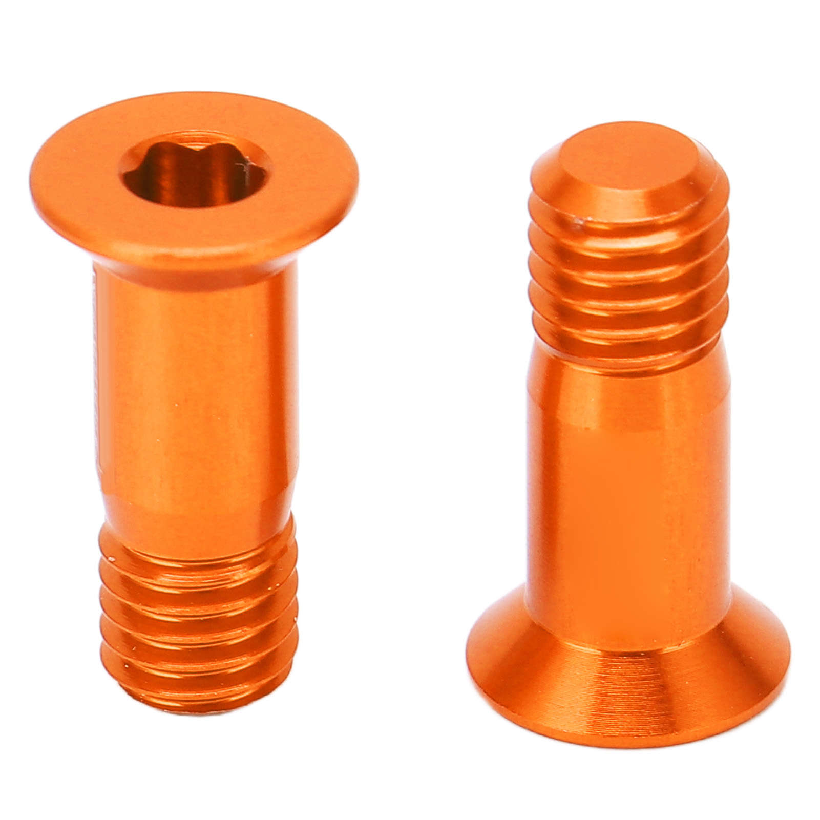 Set Mit 2 Befestigungsschrauben Aus Aluminiumlegierung Für Fahrrad-schaltwerke, Fahrrad-modifikationszubehör, Orange