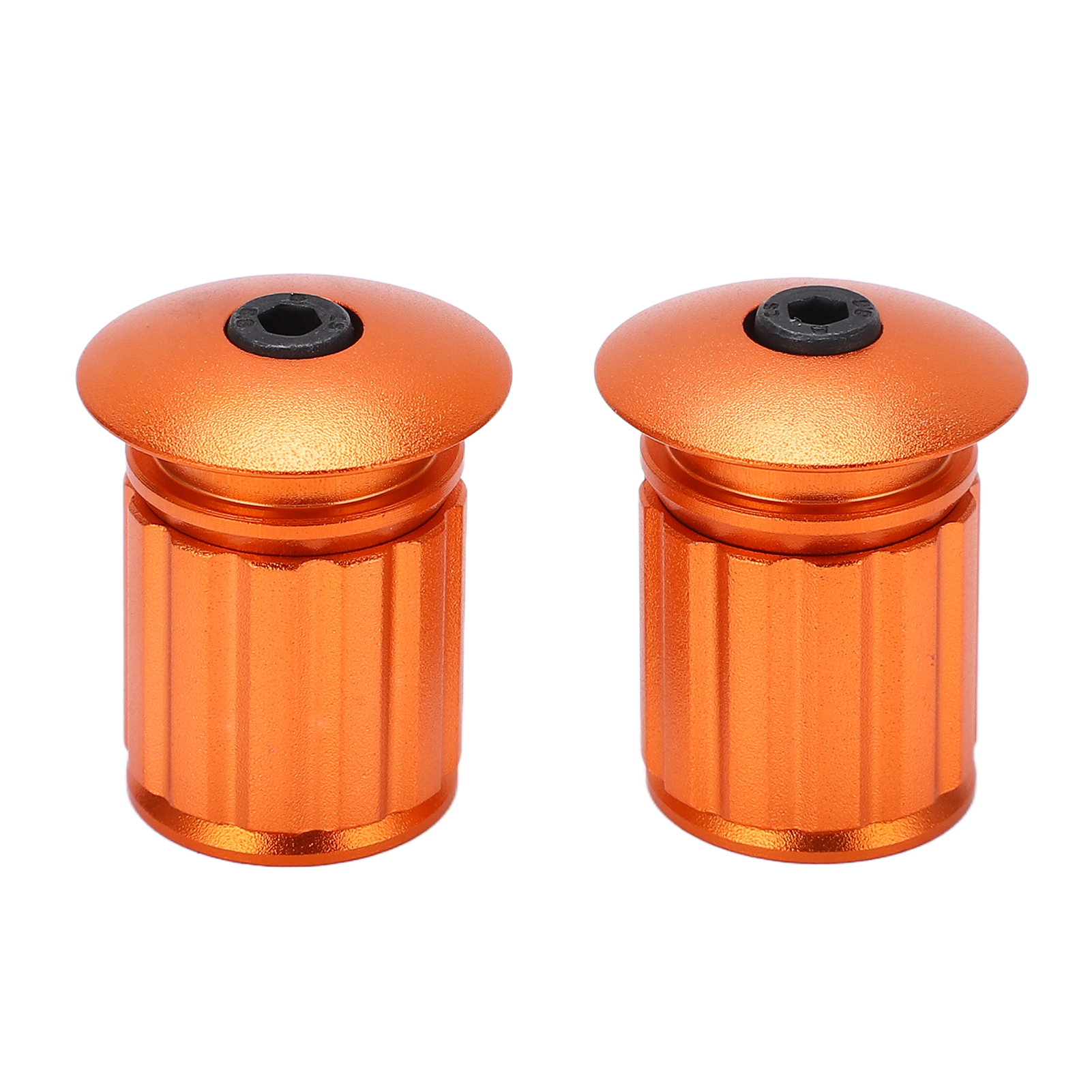 Lenkerendkappe, Spreizverschluss, Aluminium-lenkerendkappe, Orange