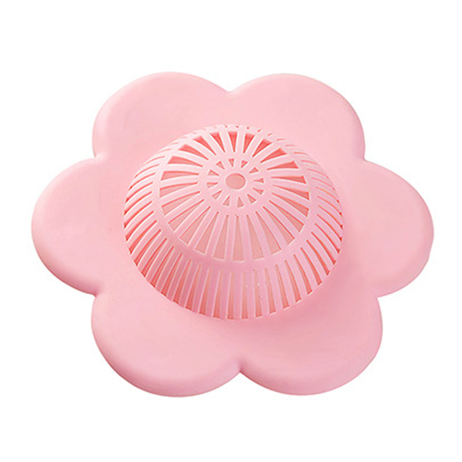 Rosa Pvc-spülbeckensieb Mit Saugnapf, Verstopfungsschutzdeckel Und Abflussstopfen Für Küche Und Bad.
