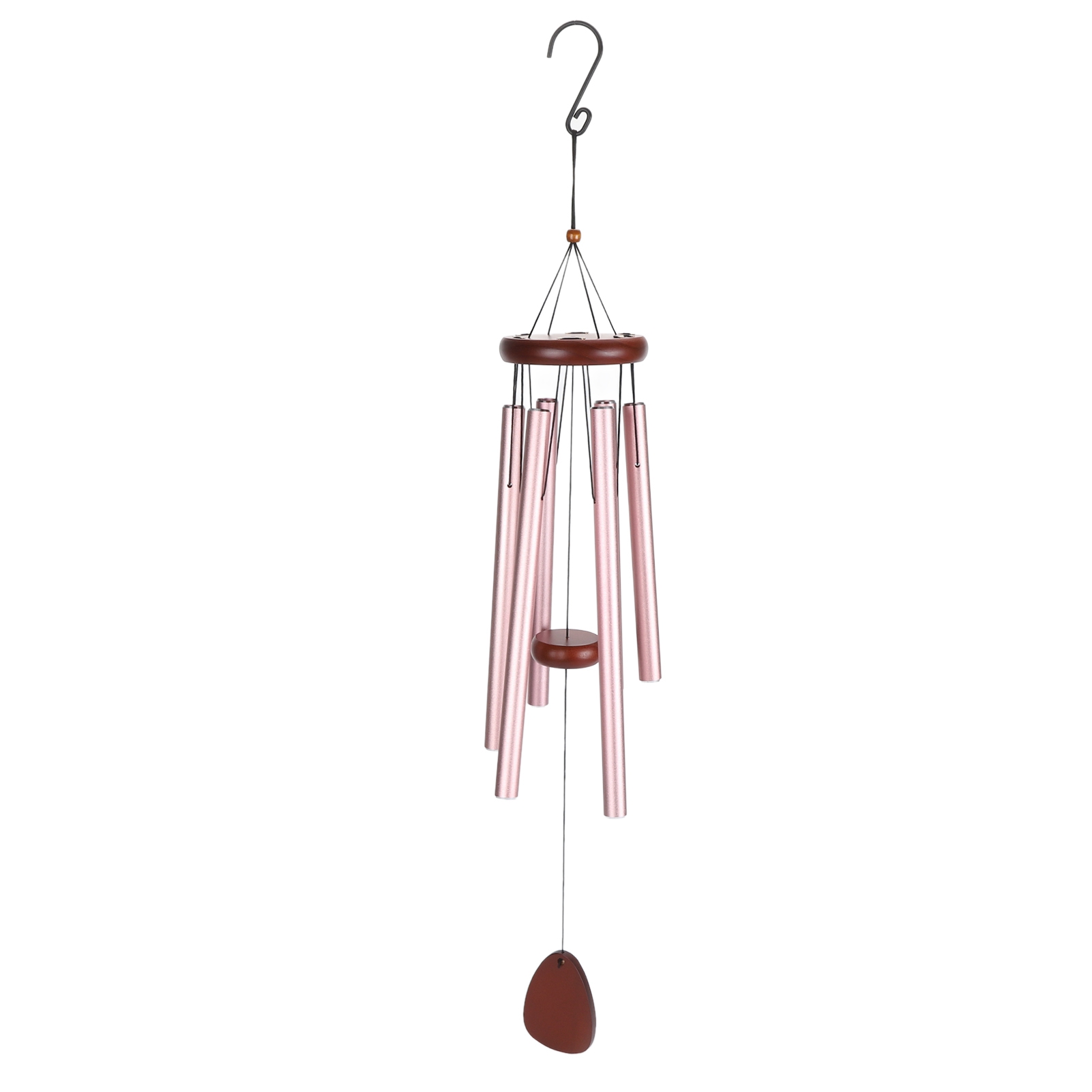 Gedenkglocke Für Hunde, Aus Wasserfestem Holz Und Aluminium, Rosa, 94 Cm (37 Zoll), Mitgefühlgeschenk Zum Verlust Eines Hundes, Dekoration Für Garten Und Innenbereich.