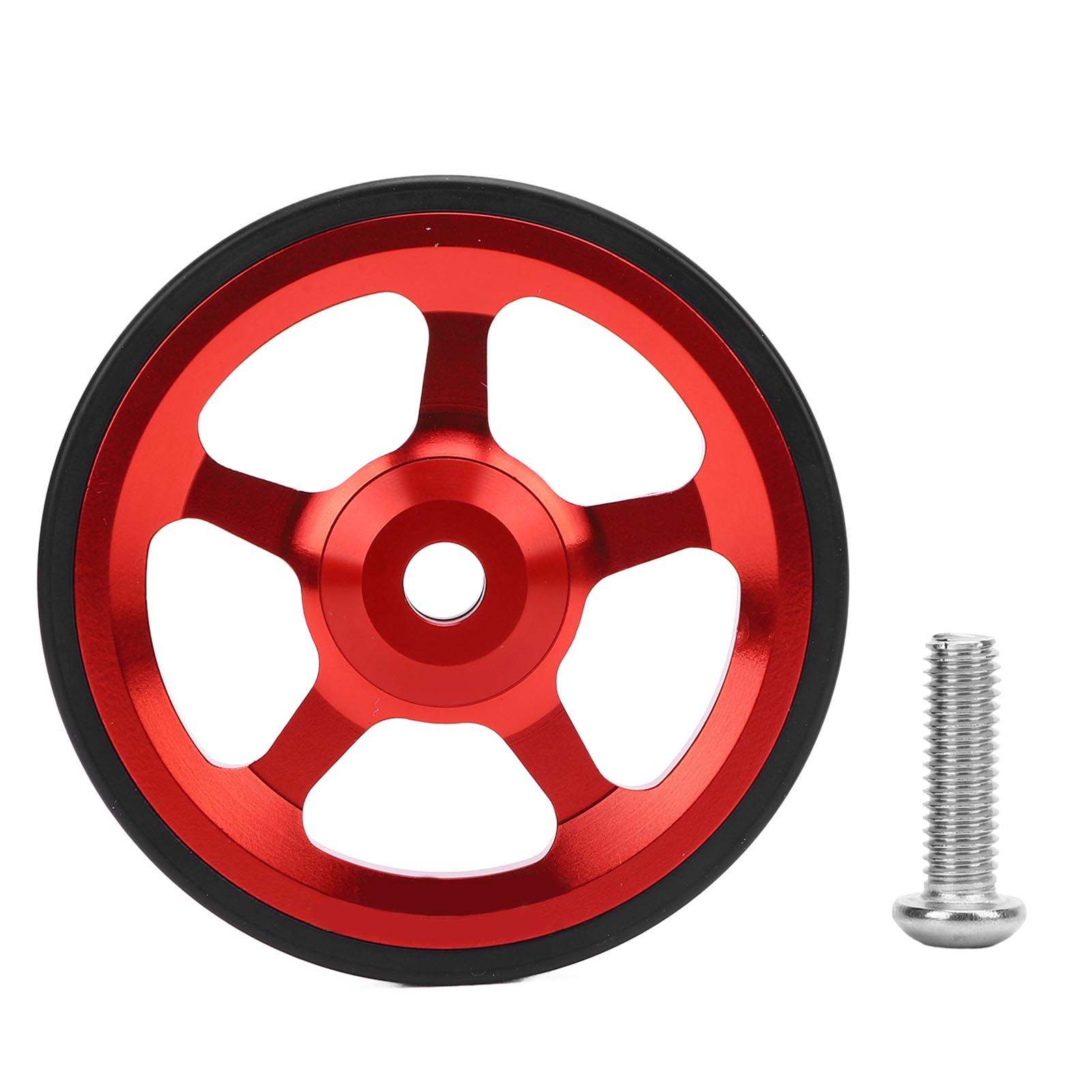 Easy Wheel Faltrad, Leichtgängig, Einfach Zu Bewegen, Sichere Befestigung, Aluminiumlegierung, Rot