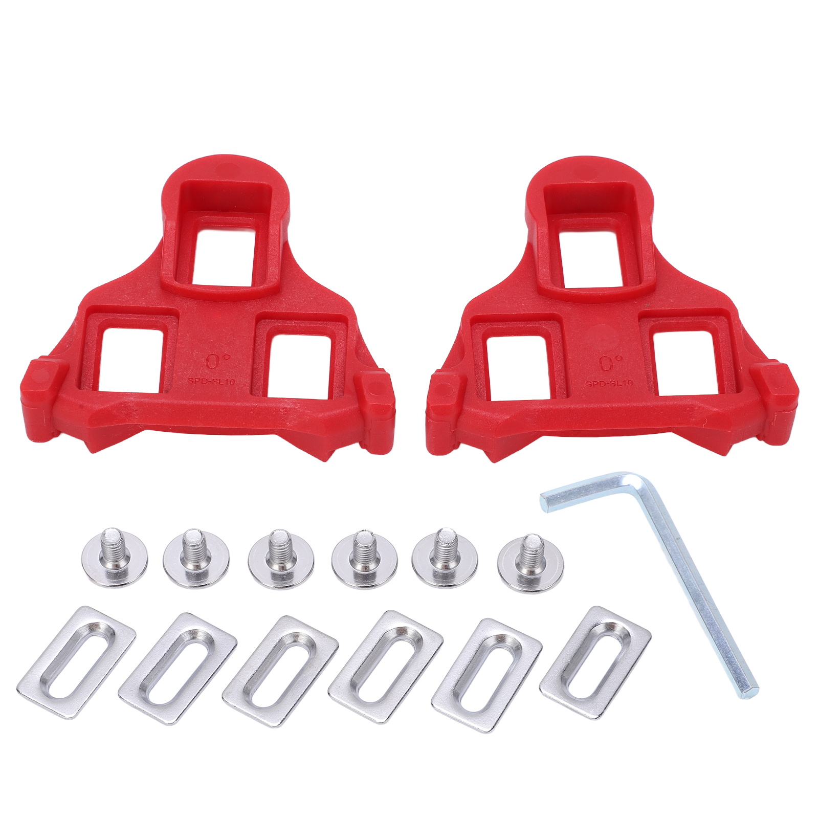 Paar Rutschfeste Cleats Für Mountainbike-pedale (rot)
