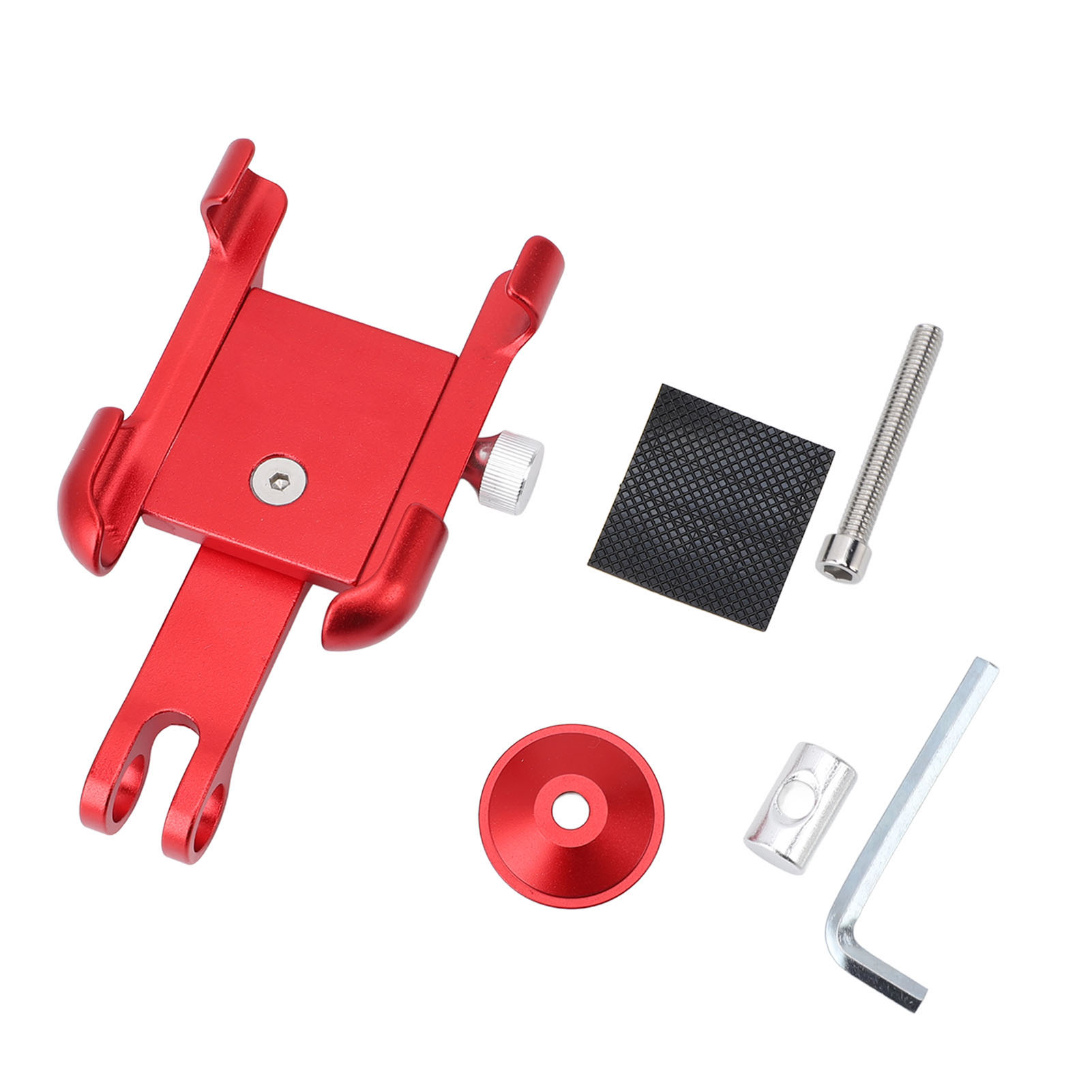 Fahrrad-handyhalterung, Stoßfest, Verstellbar Und Um 270° Drehbar, Aus Aluminiumlegierung, Zum Fotografieren, Navigieren Und Radfahren (rot).