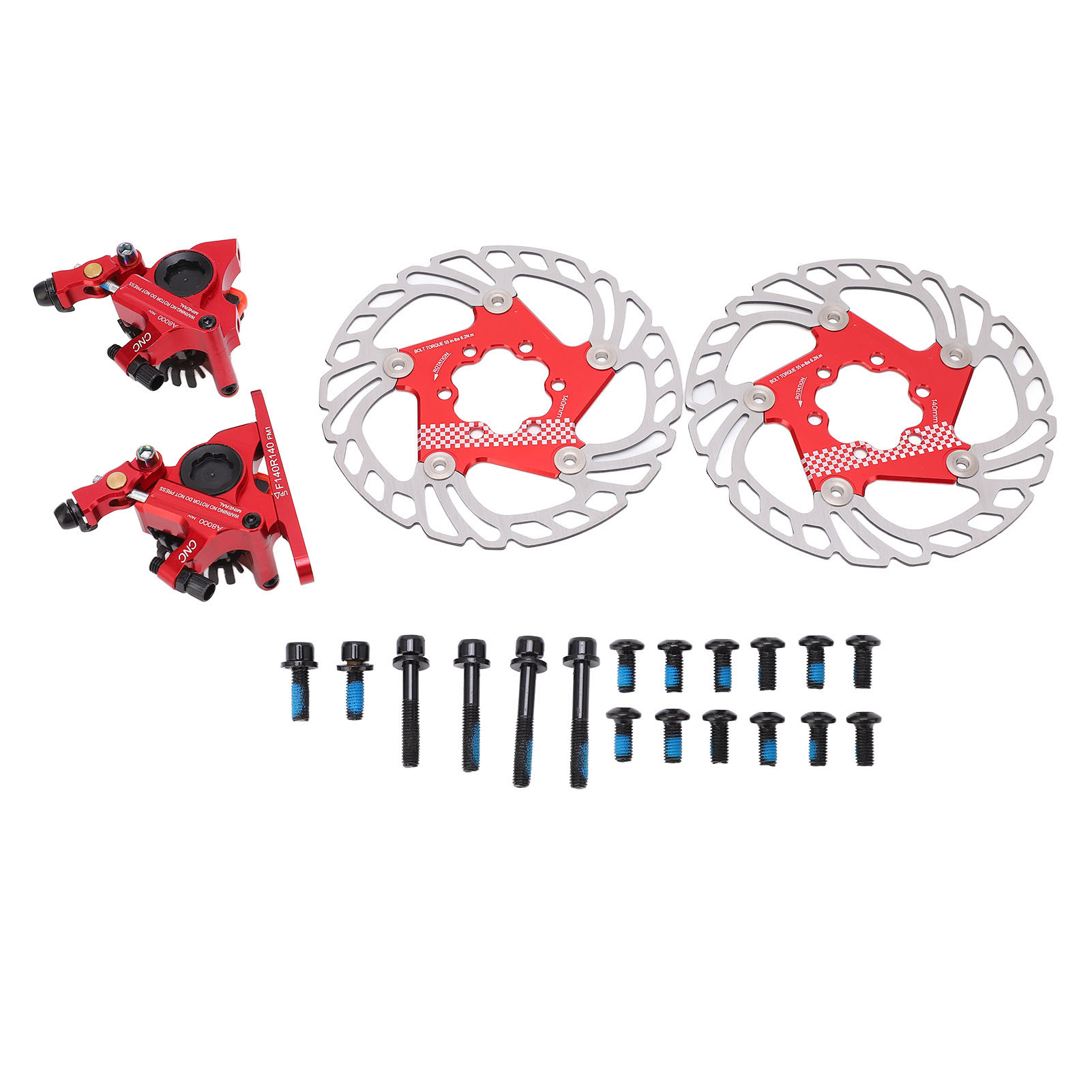 4-teiliges Scheibenbremsenset Aus Aluminiumlegierung, Bremssättel Und Bremsscheiben Für Offroad-mountainbikes