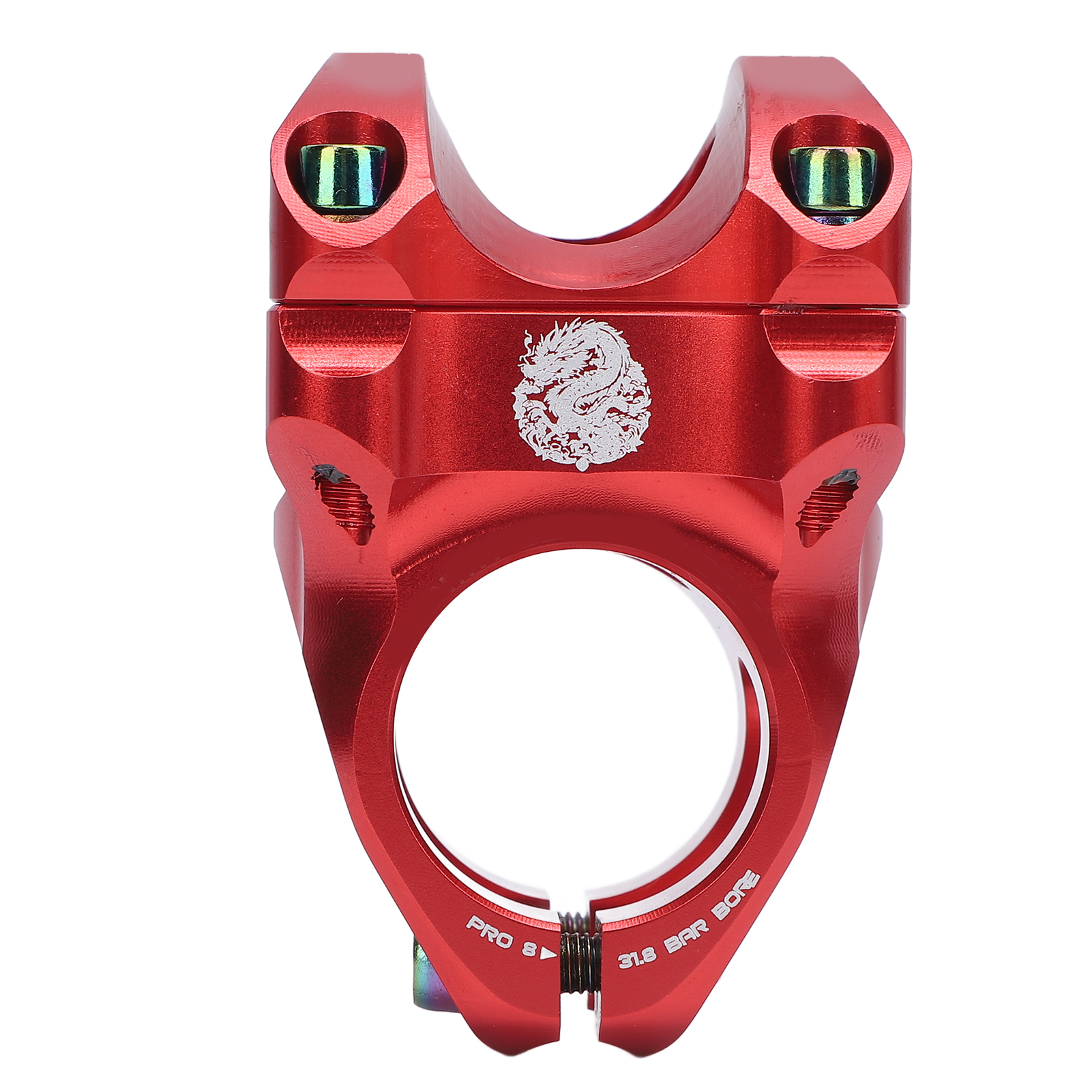 Kurzer 31,8-mm-lenkervorbau, Leicht, Cnc-gefräste Aluminiumlegierung Für Mountainbikes, Rot.