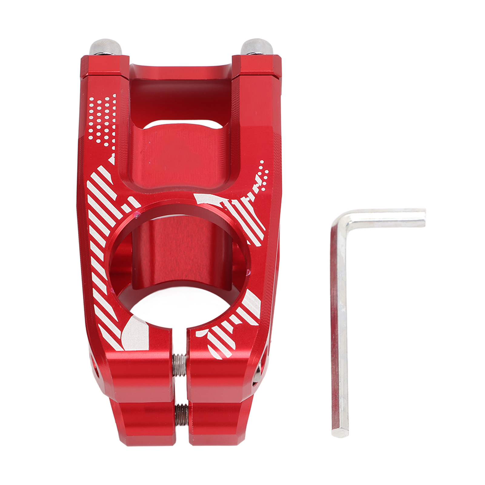 Lunje 31,8 X 45 Mm Fahrradvorbau, Kurzer Cnc-gefräster Aluminium-vorbau, Ultraleicht, Für Rennräder Und Mountainbikes, Rot