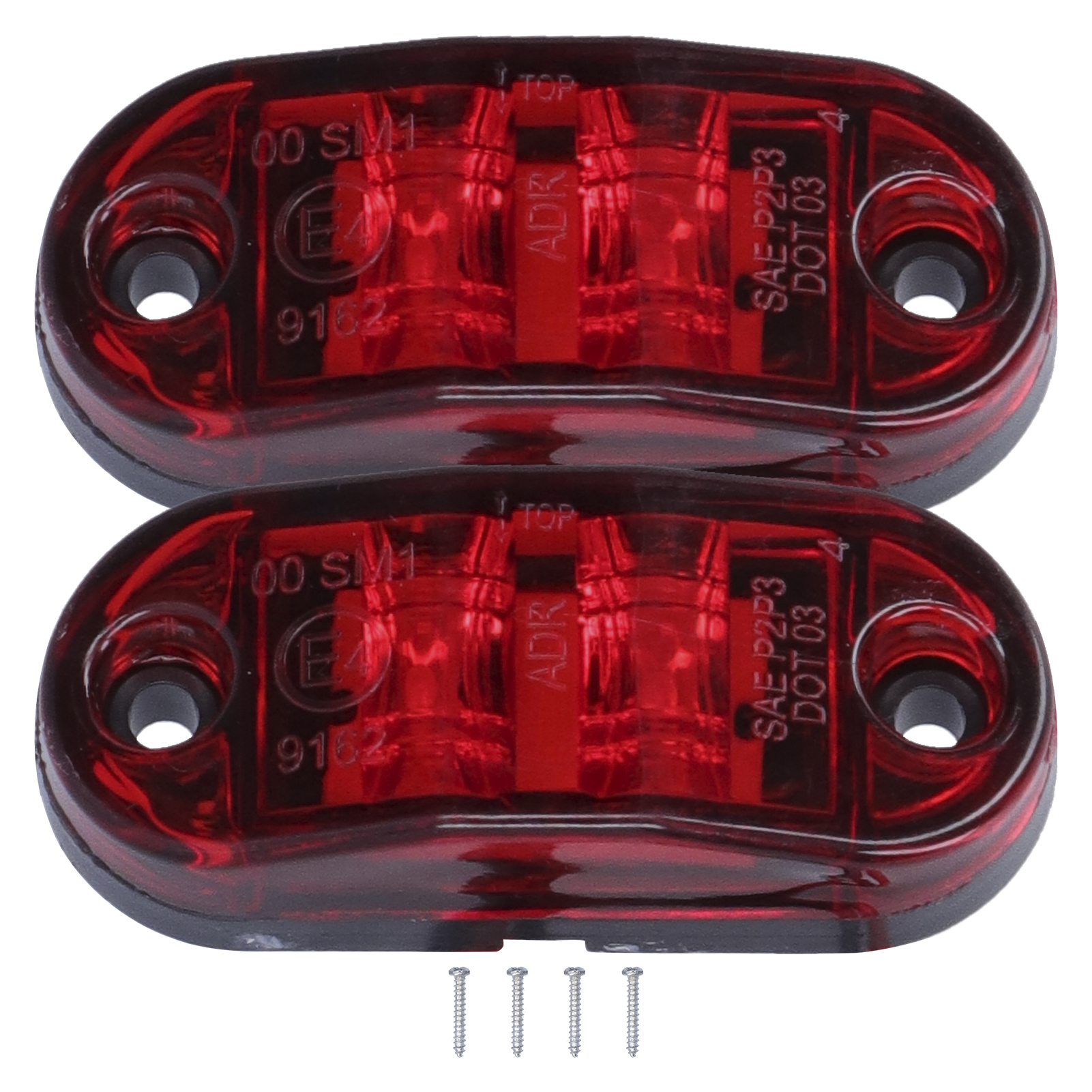 Led-seitenmarkierungsleuchten (10–30 V), Helles Blinklicht Für Pkw, Lkw, Anhänger Und Wohnmobile, Rot