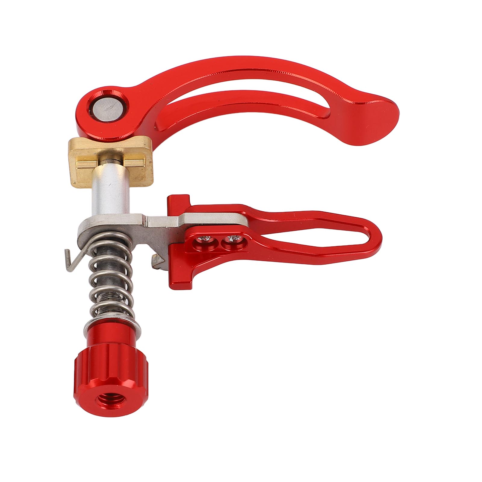 Schnellspann-sattelstützenklemme Aus Edelstahl, Kompatibel Mit 3sixty 31,8 Mm Falträdern (rot).