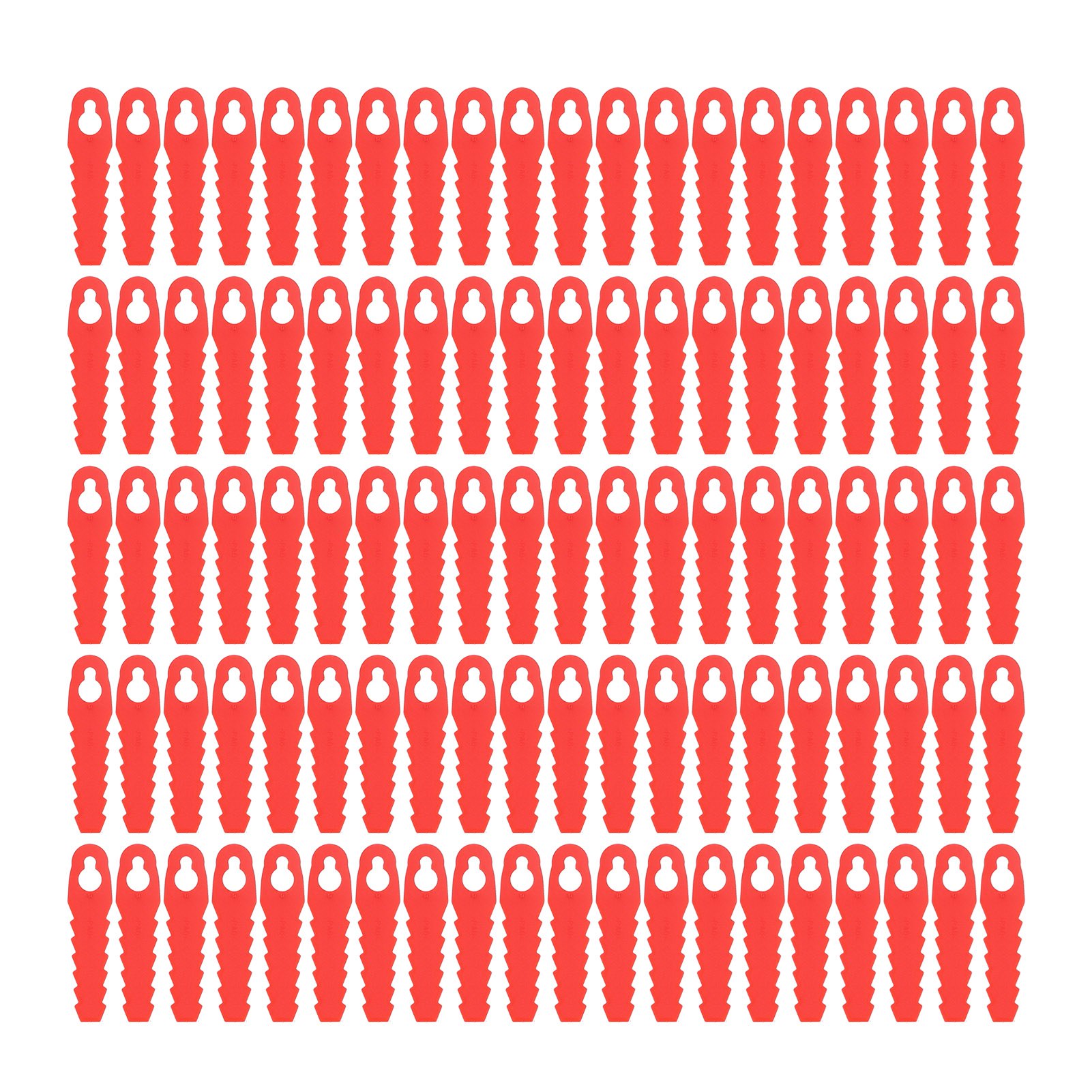 100 Ersatzmesser Für Rasenmäher Und Trimmer, 10 X 5 Mm