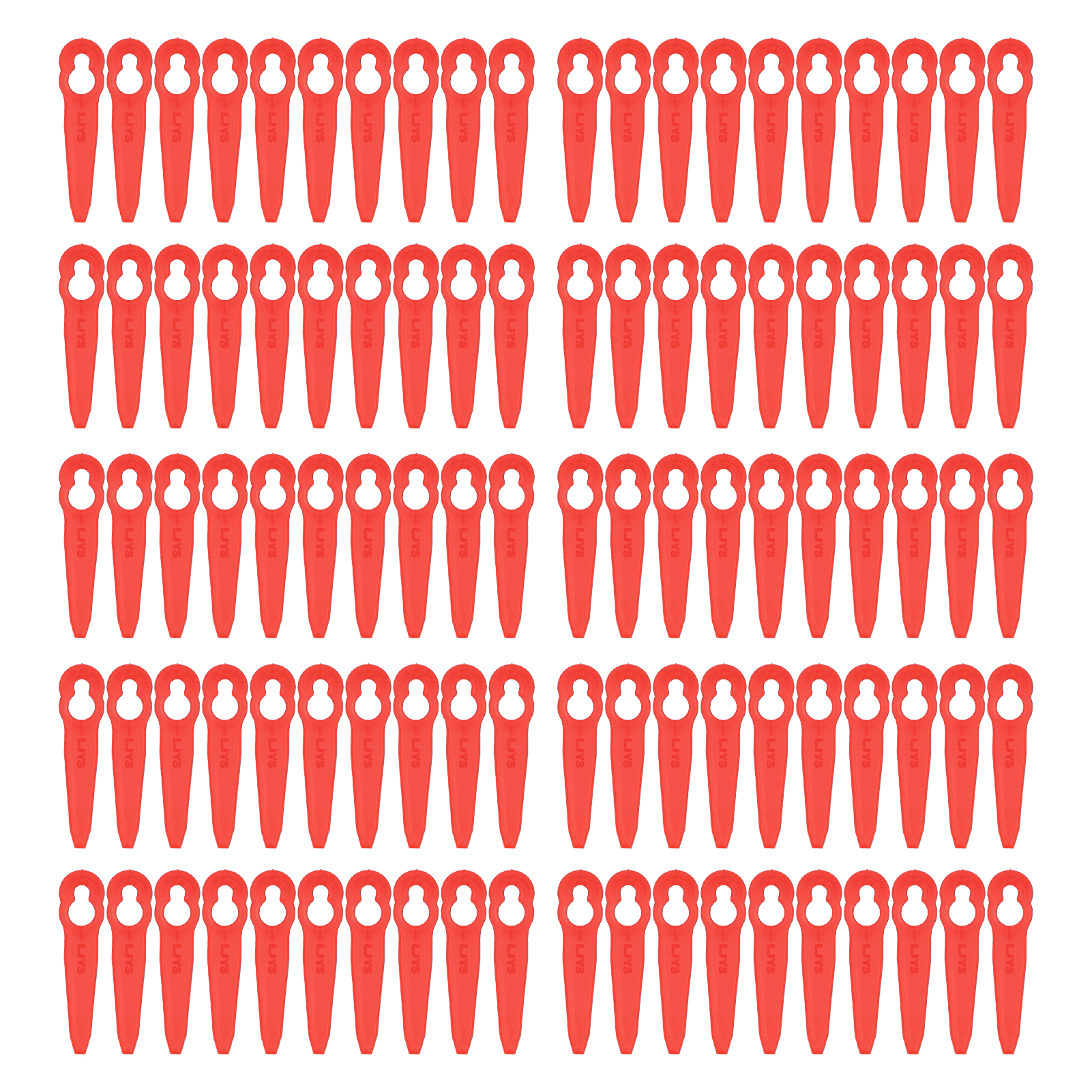 100 Ersatzklingen Aus Kunststoff Für Rasentrimmer Und Rasenmäher