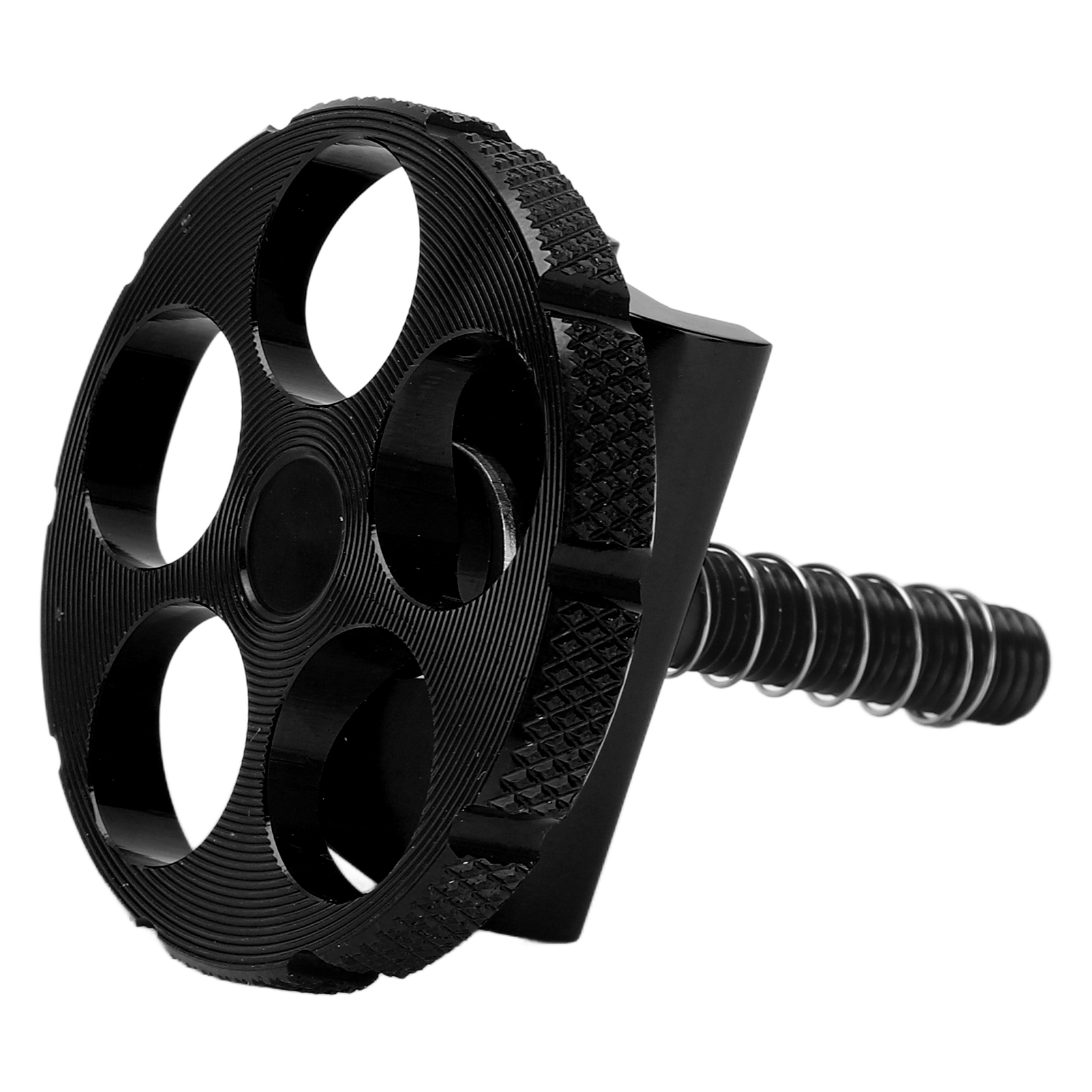 Cnc-gefrästes Aluminium-scharnier Mit C-ring Für Brompton-falträder, Schwarz