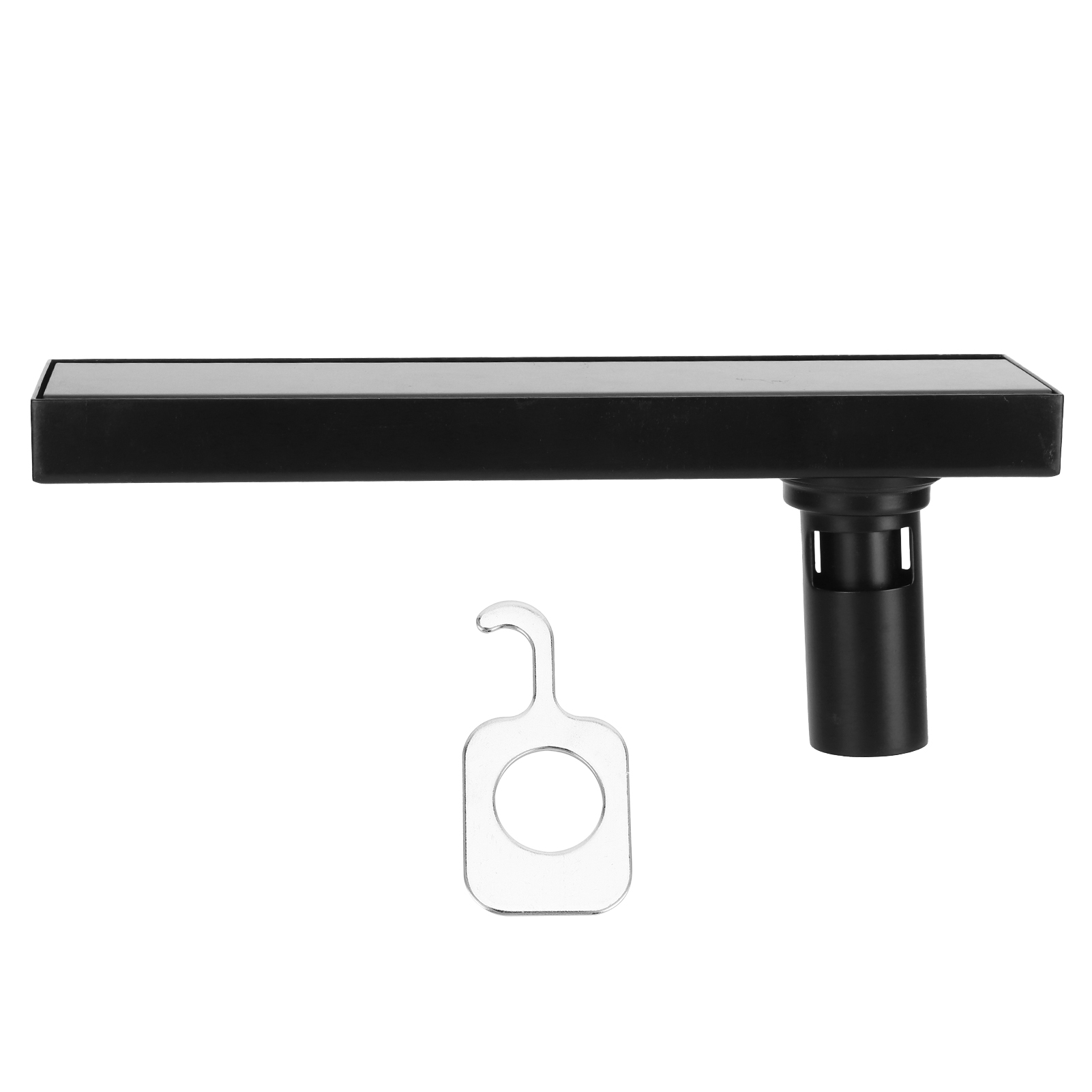 30 Cm Langer, Verdeckter Bodenablauf Aus Mattschwarzem Edelstahl 304 Mit Abnehmbarer Abdeckung